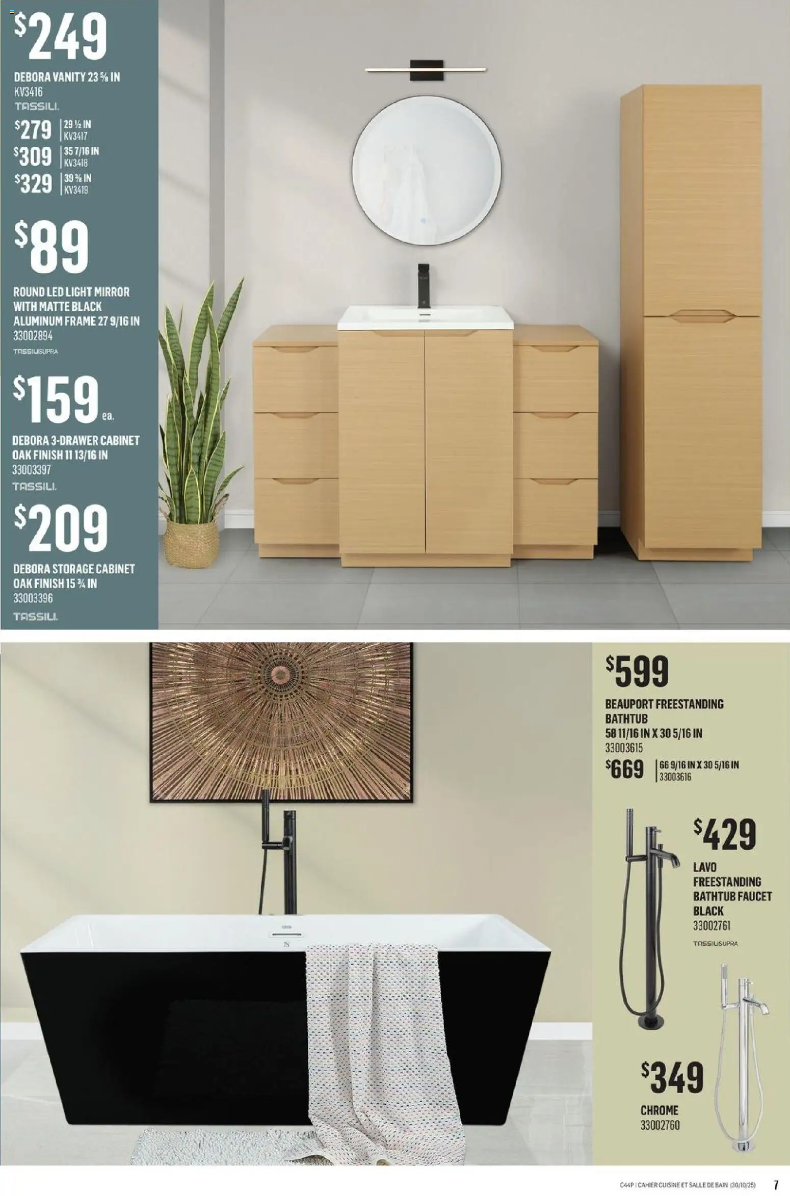 Canac flyer valid from 30.10.2025 | Page: 7 | Products: Cabinet, Mirror