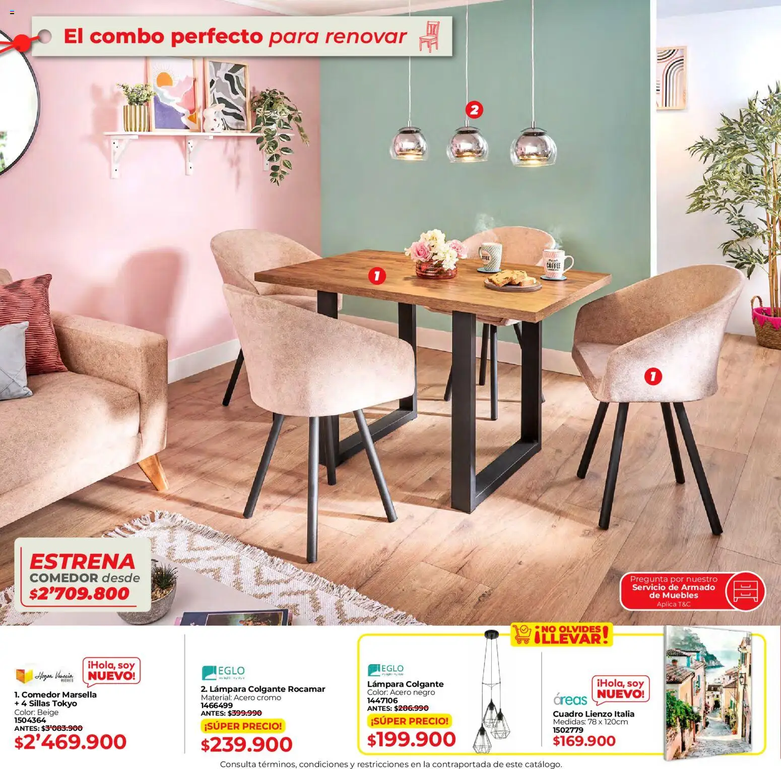 Easy revista - valida desde el 15.01.2026 | Página: 8 | Productos: Lámpara, Cuadro