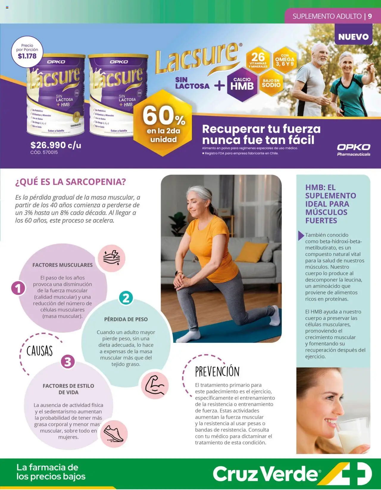 Cruz Verde Descuentos │ válido desde el 01.08.2025 | Página: 9 | Productos: Peso, Vitaminas, Sobre, Pesas