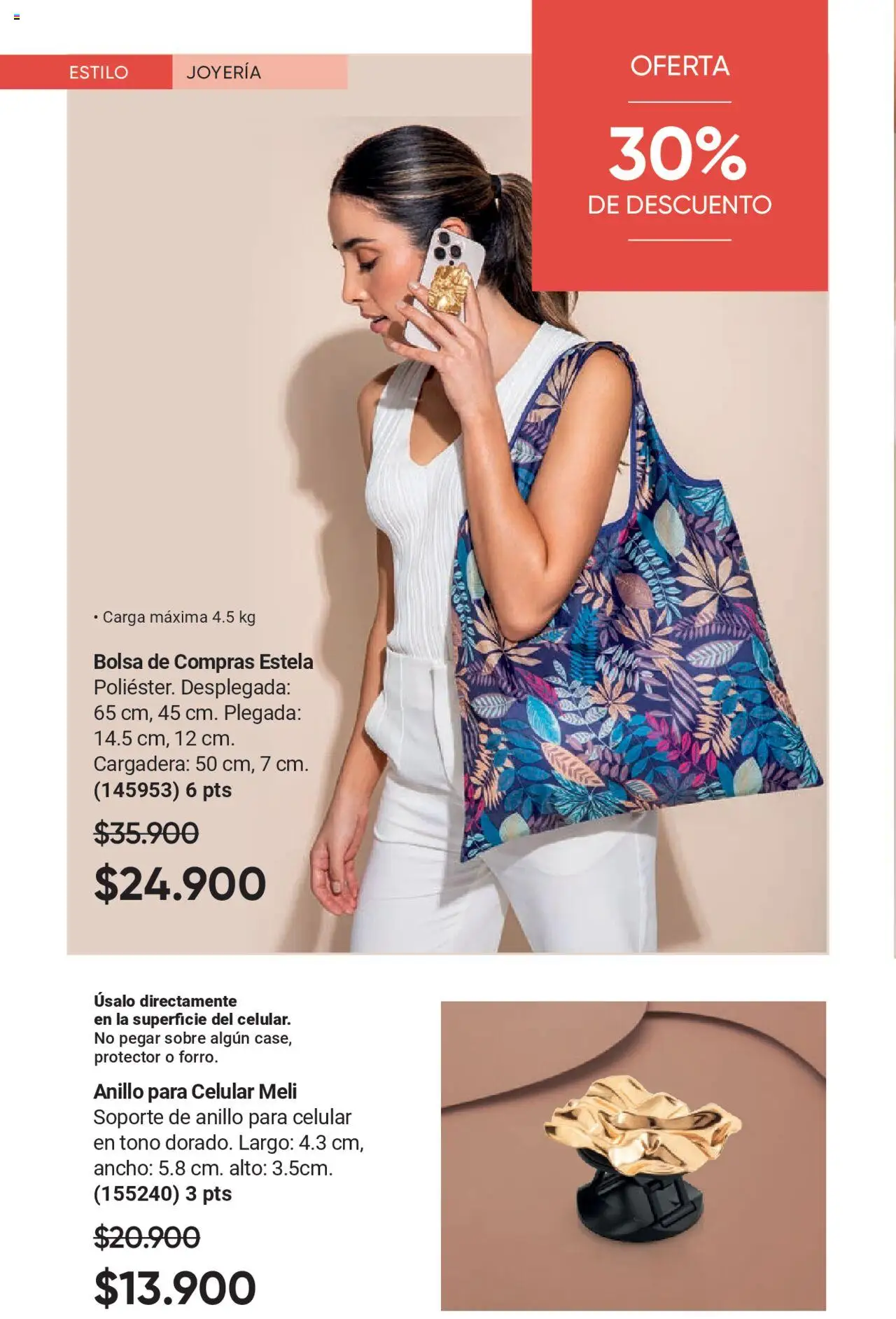 Avon revista - valida desde el 12.09.2025 | Página: 42 | Productos: Anillo, Bolsa, Sobre