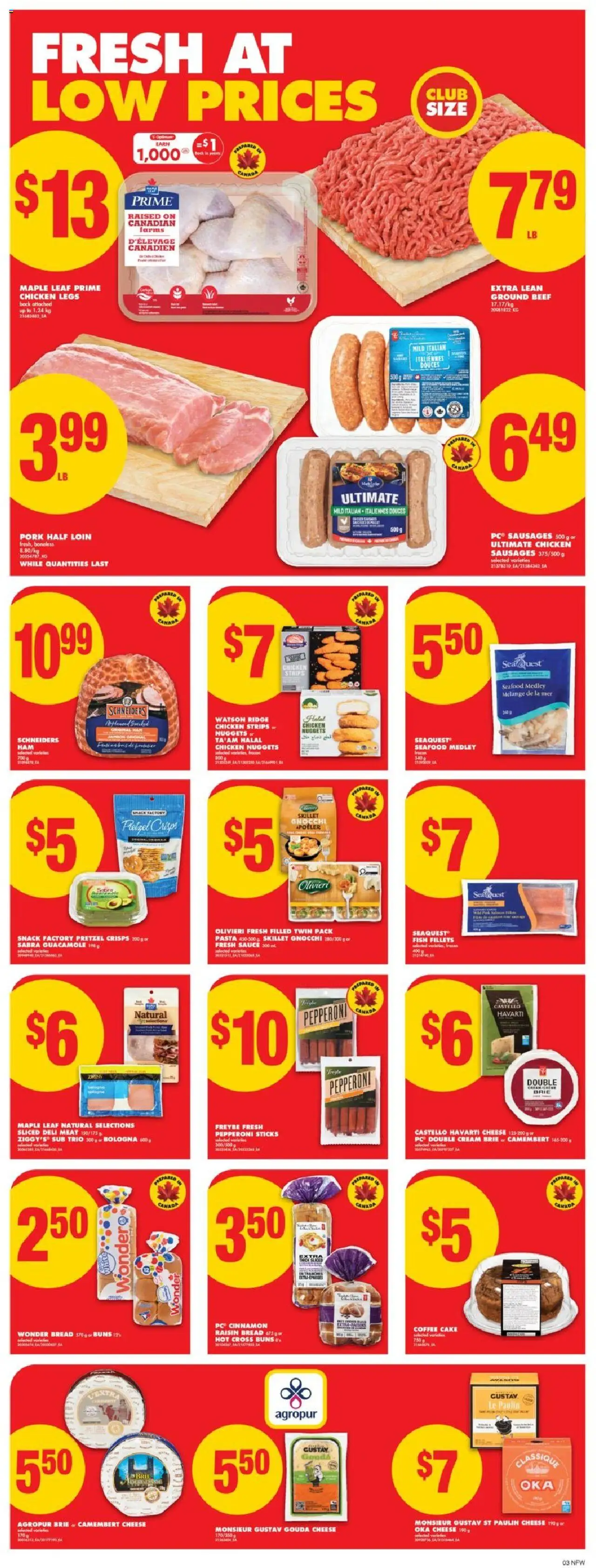 No Frills flyer valid from 09.10.2025 | Page: 4 | Products: PC, Ridge, Coffee, Ham