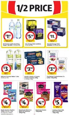 Preview of Coles catalogue  - valid from 22.04.2026 | Page: 23 | Products: Crackers, Milk, Cheese, Water