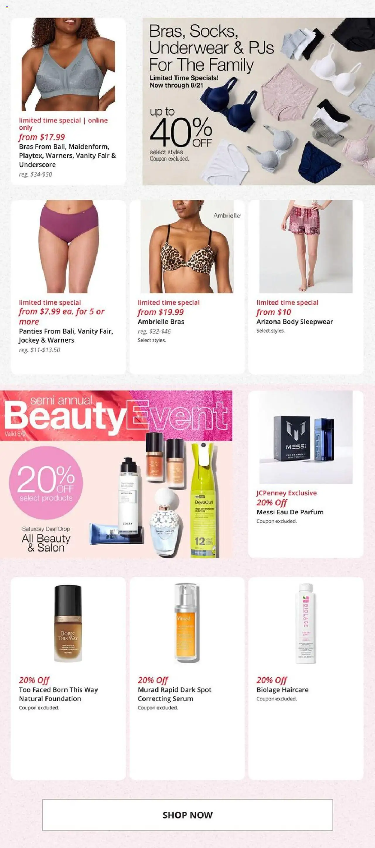 JCPenney Store Ads - valid from 08.08.2025 | Page: 5 | Products: Foundation, Underwear, Panties
