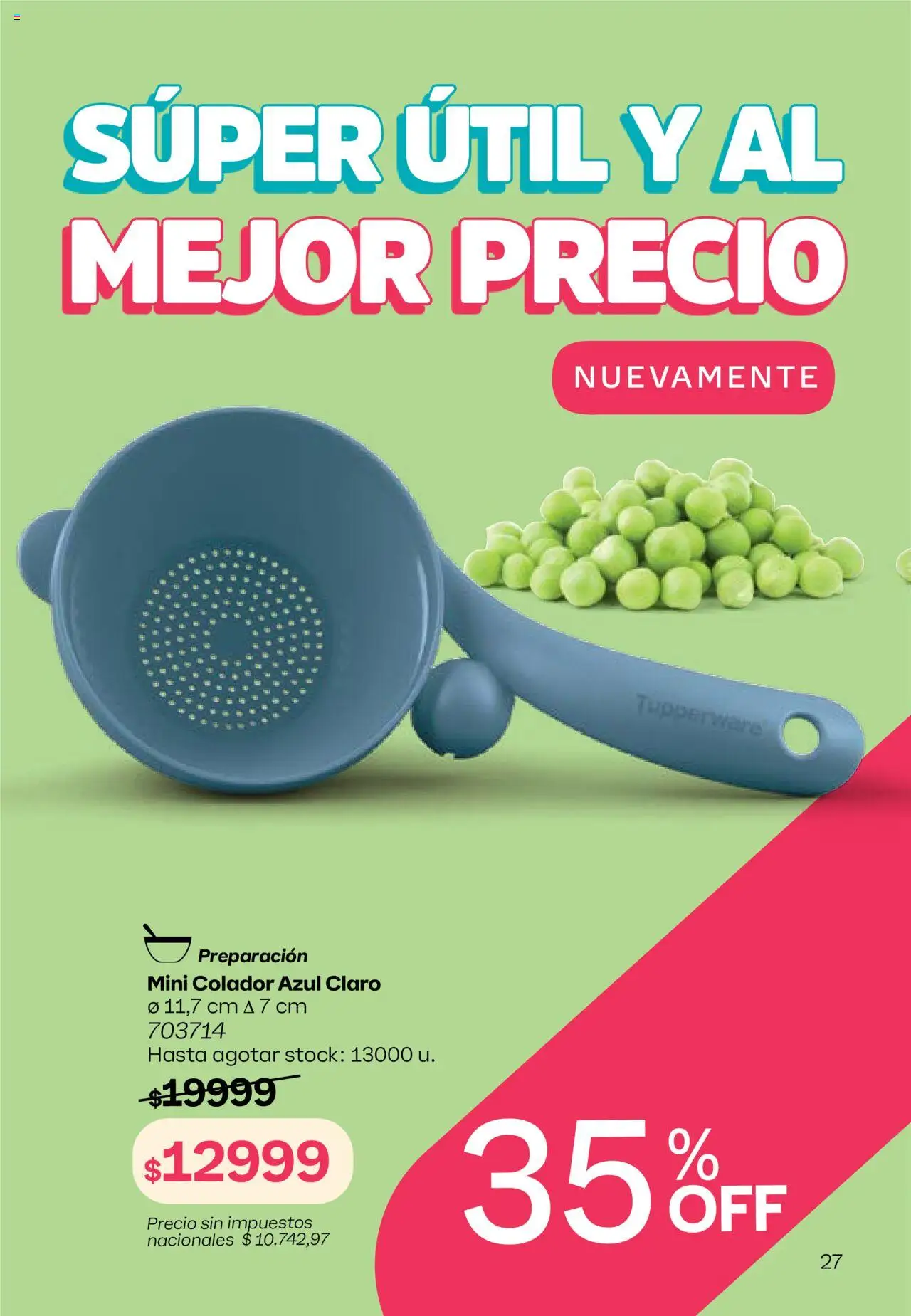 Tupperware Folleto │ válido desde el 08.09.2025 | Página: 28 | Productos: Colador