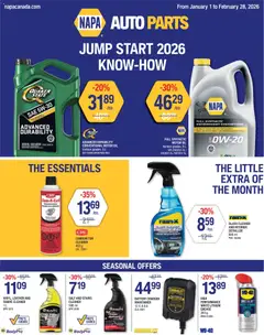 Preview of NAPA Auto Parts weekly flyer from shop NAPA Auto Parts valid from 01.01.2026