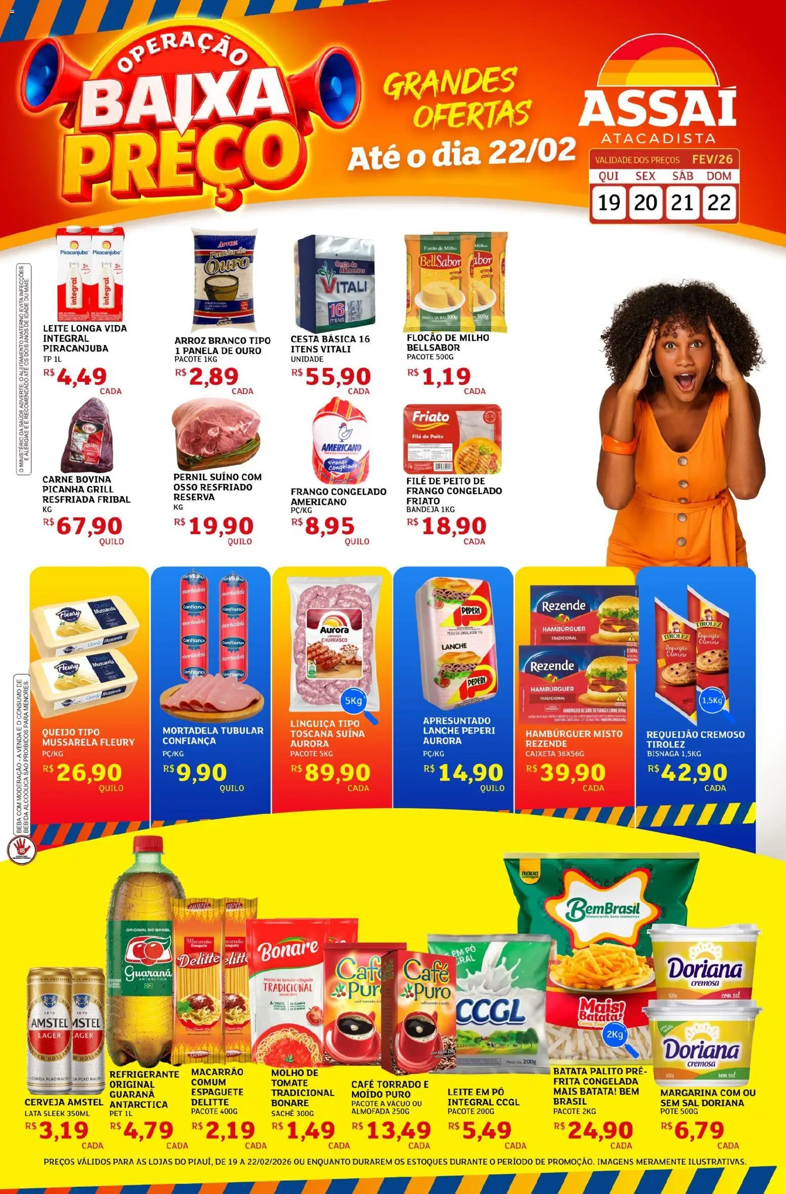 Assaí Atacadista Folheto - válido de 20.02.2026 | Página: 1 | Produtos: Molho de tomate, Doriana, Friato, Bandeja