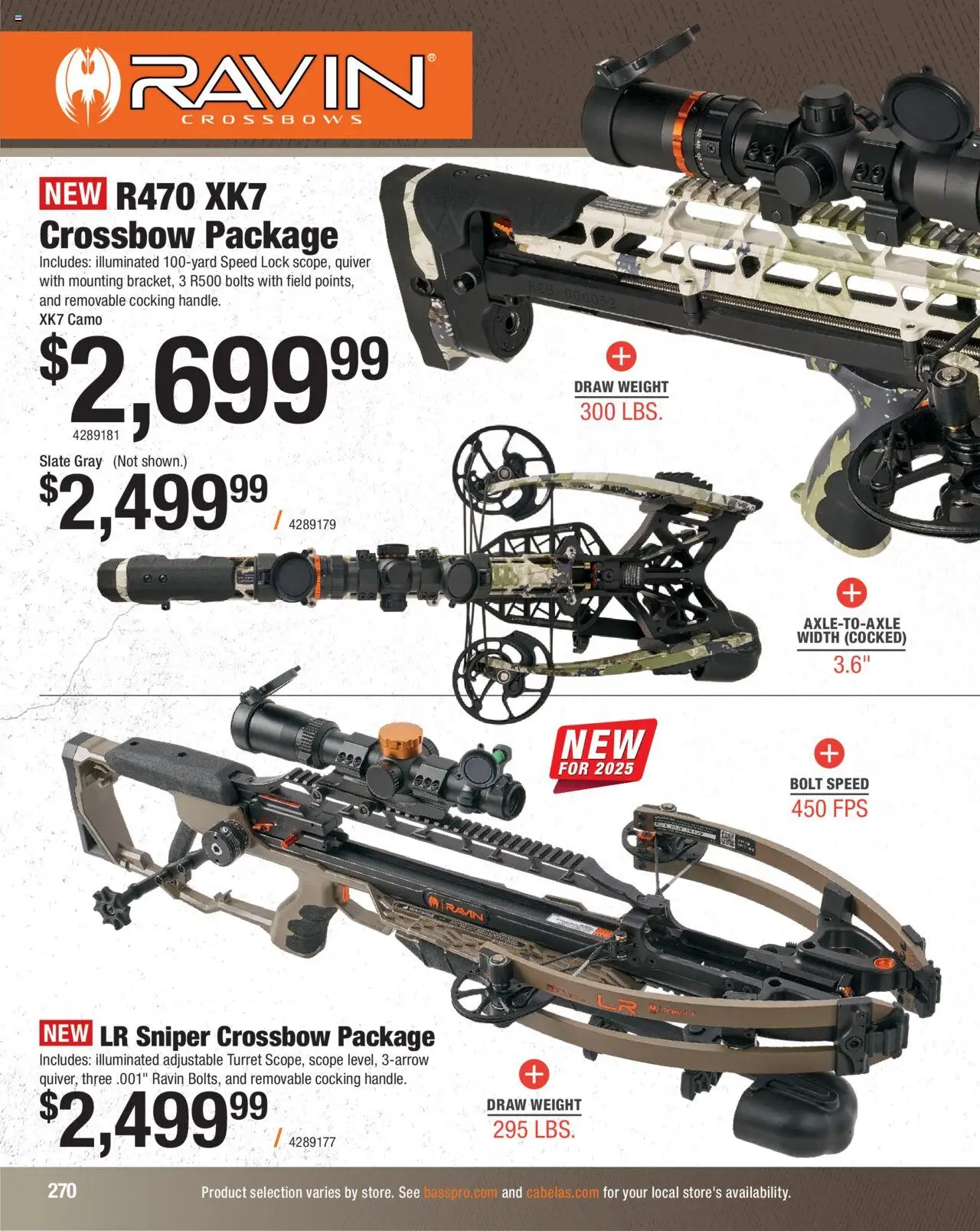 Cabela's Hunting Master 25 - valid from 11.08.2025 | Page: 270 | Products: Bolts, Crossbow, Weight