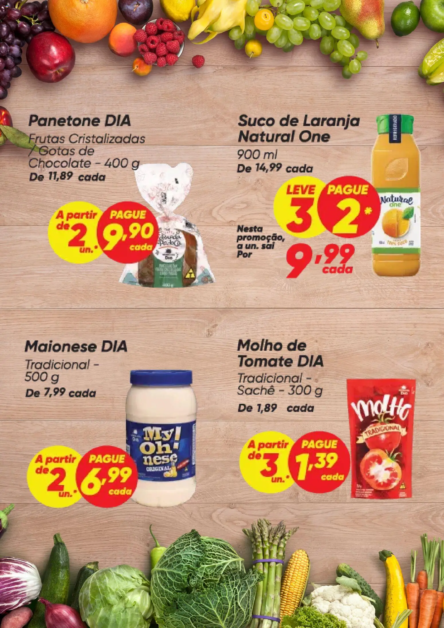 Dia Folheto - válido de 18.12.2025 | Página: 8 | Produtos: Suco, Maionese, Panetone, Frutas cristalizadas