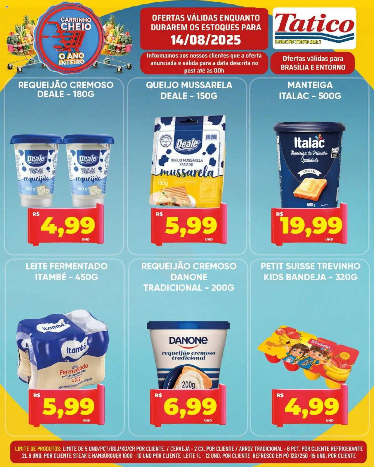 Tatico Folheto - válido de 15.08.2025 | Página: 35 | Produtos: Pó, Queijo, Carrinho, Leite fermentado