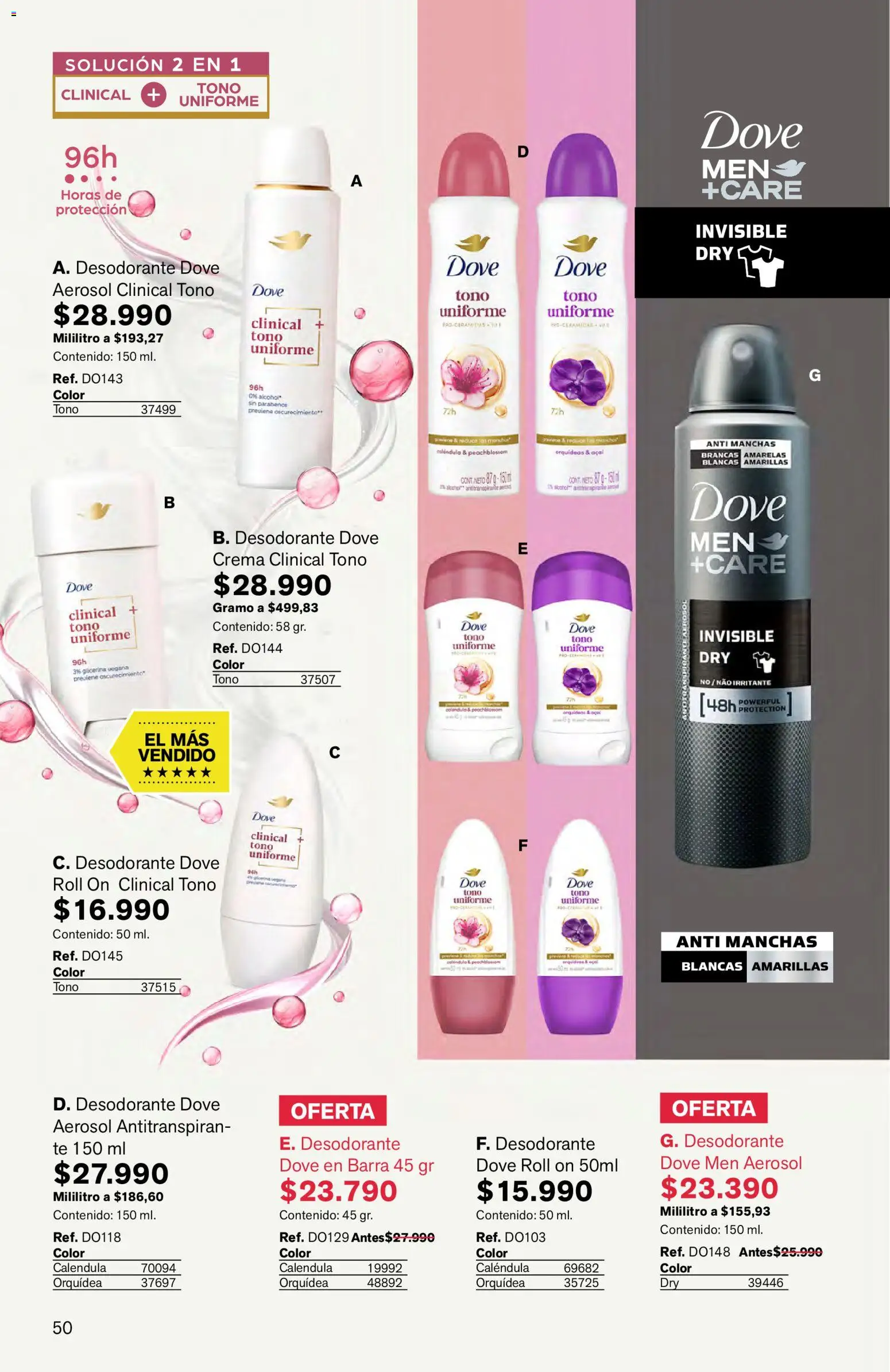 Leonisa revista - valida desde el 16.03.2026 | Página: 50 | Productos: Té, Crema, Desodorante