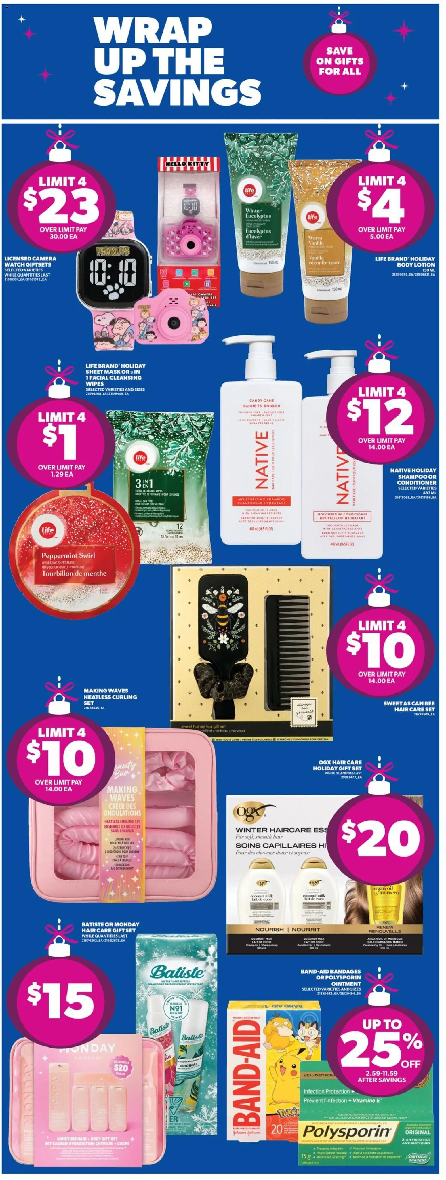 Real Canadian Superstore flyer valid from 18.12.2025 | Page: 25 | Products: Shampoo, Conditioner, Milk, Oil