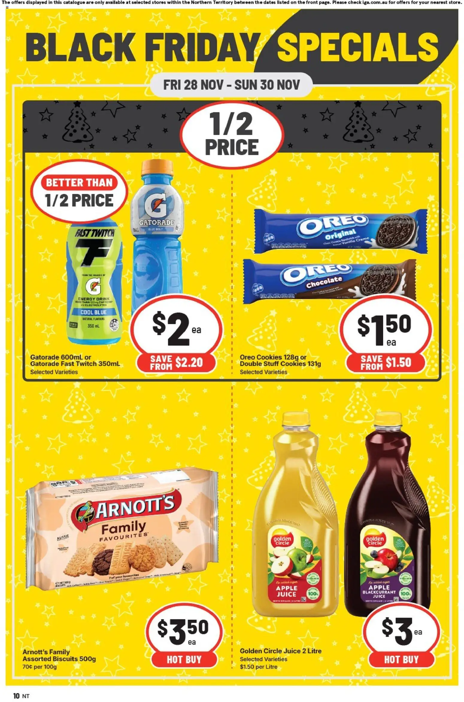 IGA catalogue - valid from 28.11.2025 | Page: 2 | Products: Chocolate, Juice, Biscuits, Vitamin
