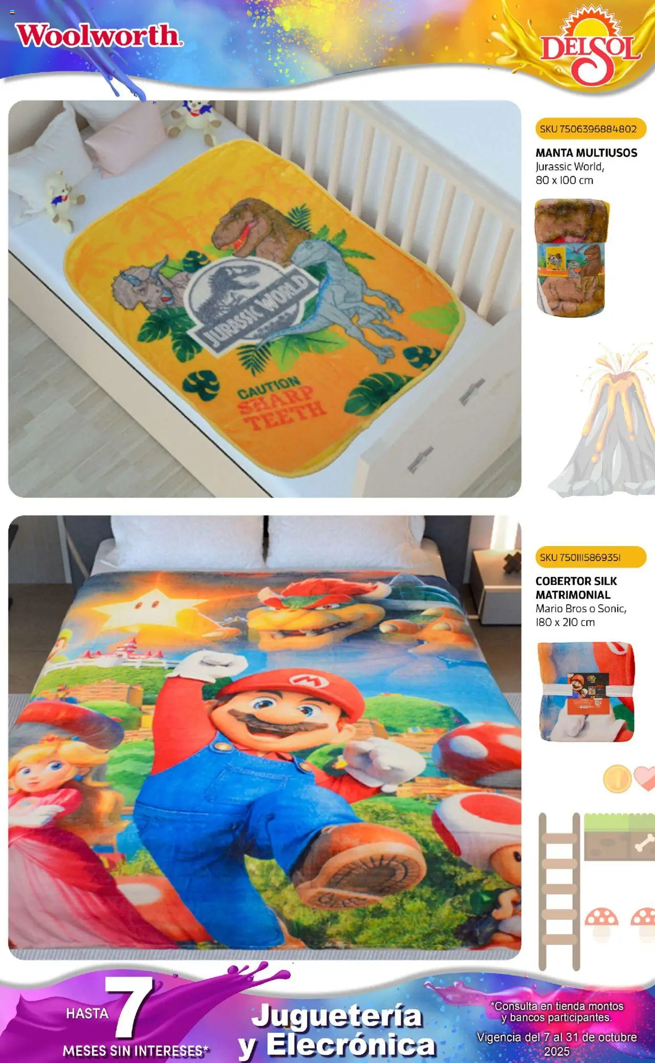 Nuevas ofertas de Del Sol y Woolworth válidas en toda la República Mexicana desde el 07.10.2025. ¡Encuentra las mejores ofertas en Del Sol y Woolworth - Catálogo Castillo Del Juguete! | Página: 243 | Productos: Cobertor