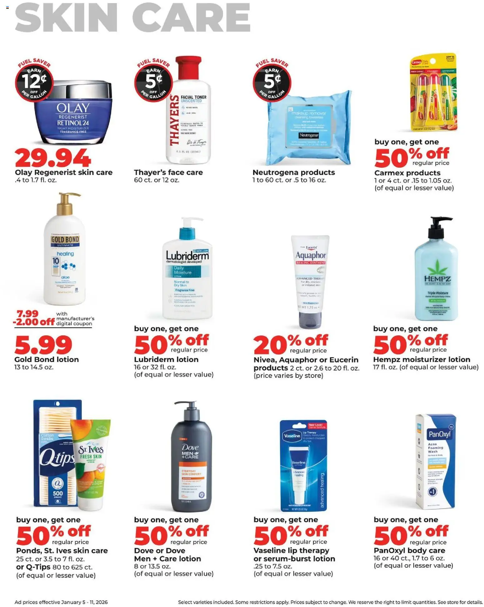 HyVee Weekly Ad - valid from 05.01.2026 | Page: 39 | Products: Fragrance, Makeup Remover, Healing Ointment, Toner