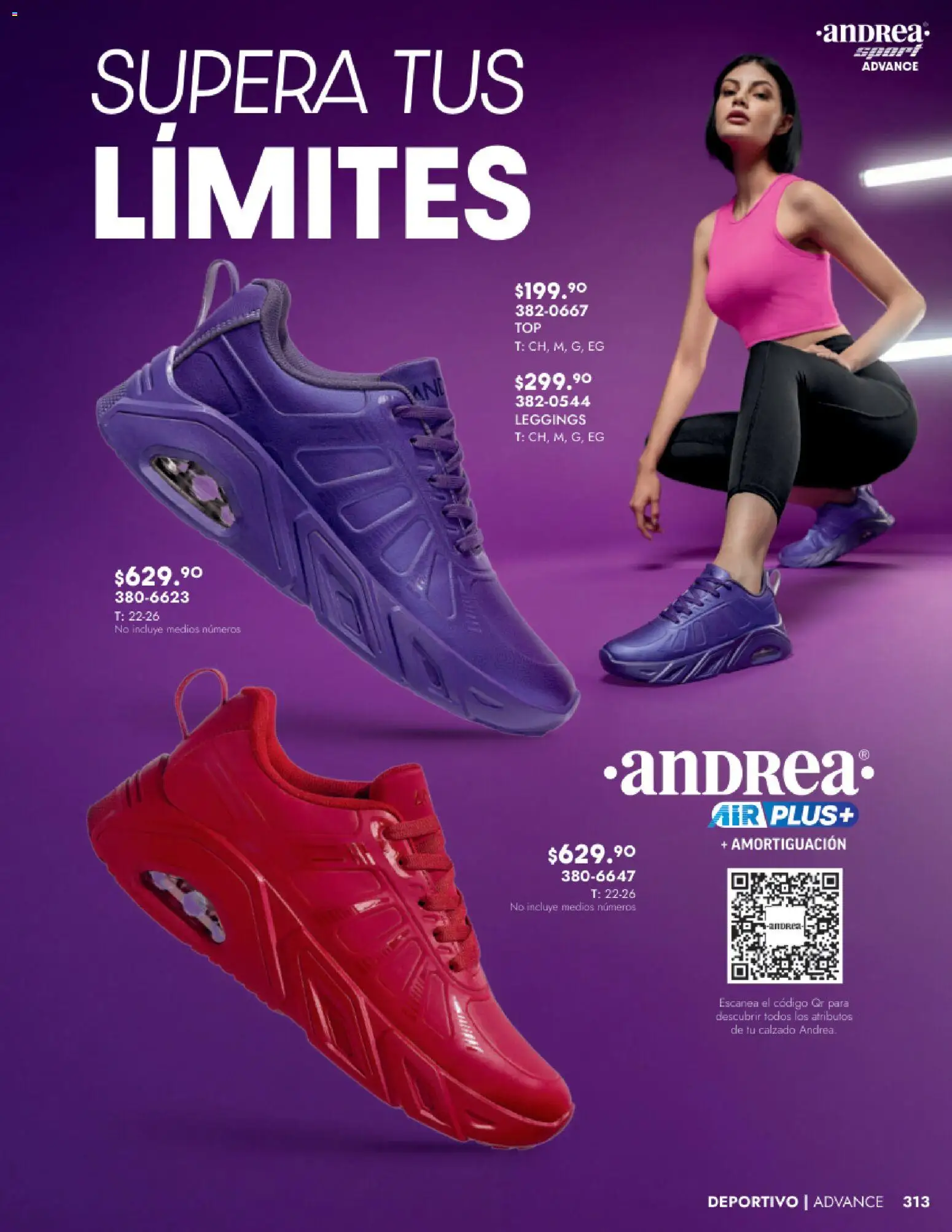 Nuevas ofertas de Andrea válidas en toda la República Mexicana desde el 24.08.2025. ¡Encuentra las mejores ofertas en Andrea - Catálogo Calzado Dama! | Página: 313 | Productos: Leggings, Sudadera