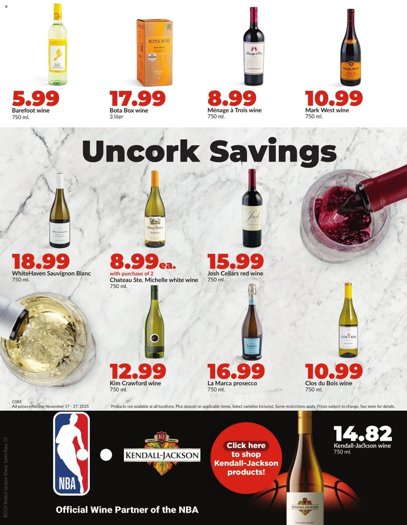 HyVee Weekly Ad - valid from 17.11.2025 | Page: 46 | Products: Box, Wine