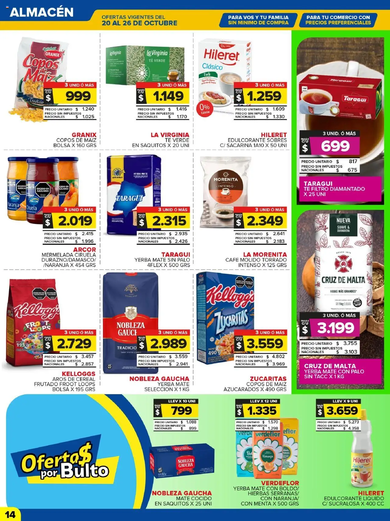 Carrefour Maxi catálogo - Jujuy │ válido desde el 20.10.2025 | Página: 14 | Productos: Aros, Peso, Yerba, Mate cocido