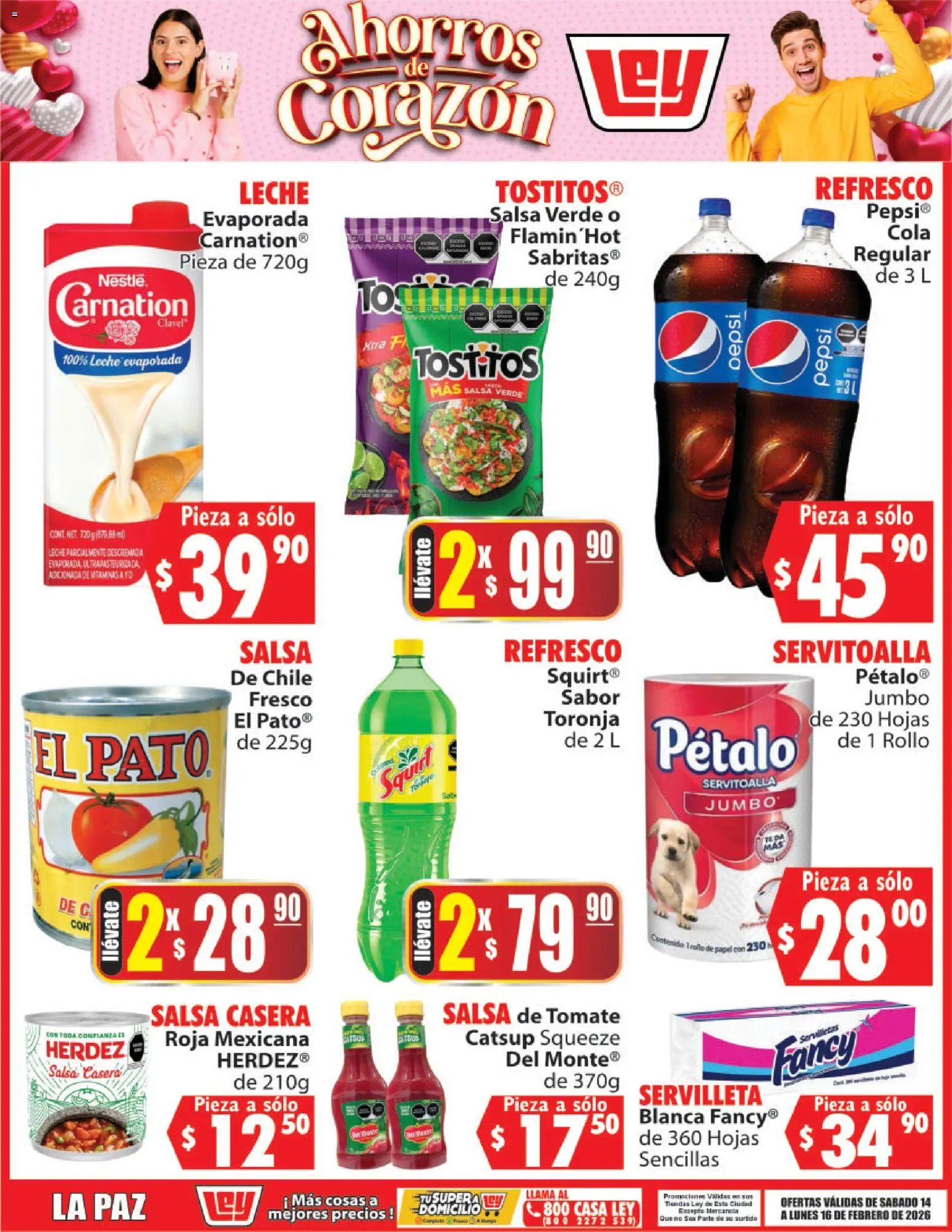 Nuevas ofertas de Casa Ley válidas en toda la República Mexicana desde el 14.02.2026. ¡Encuentra las mejores ofertas en Casa Ley folleto Ahorros de Corazón! | Página: 10