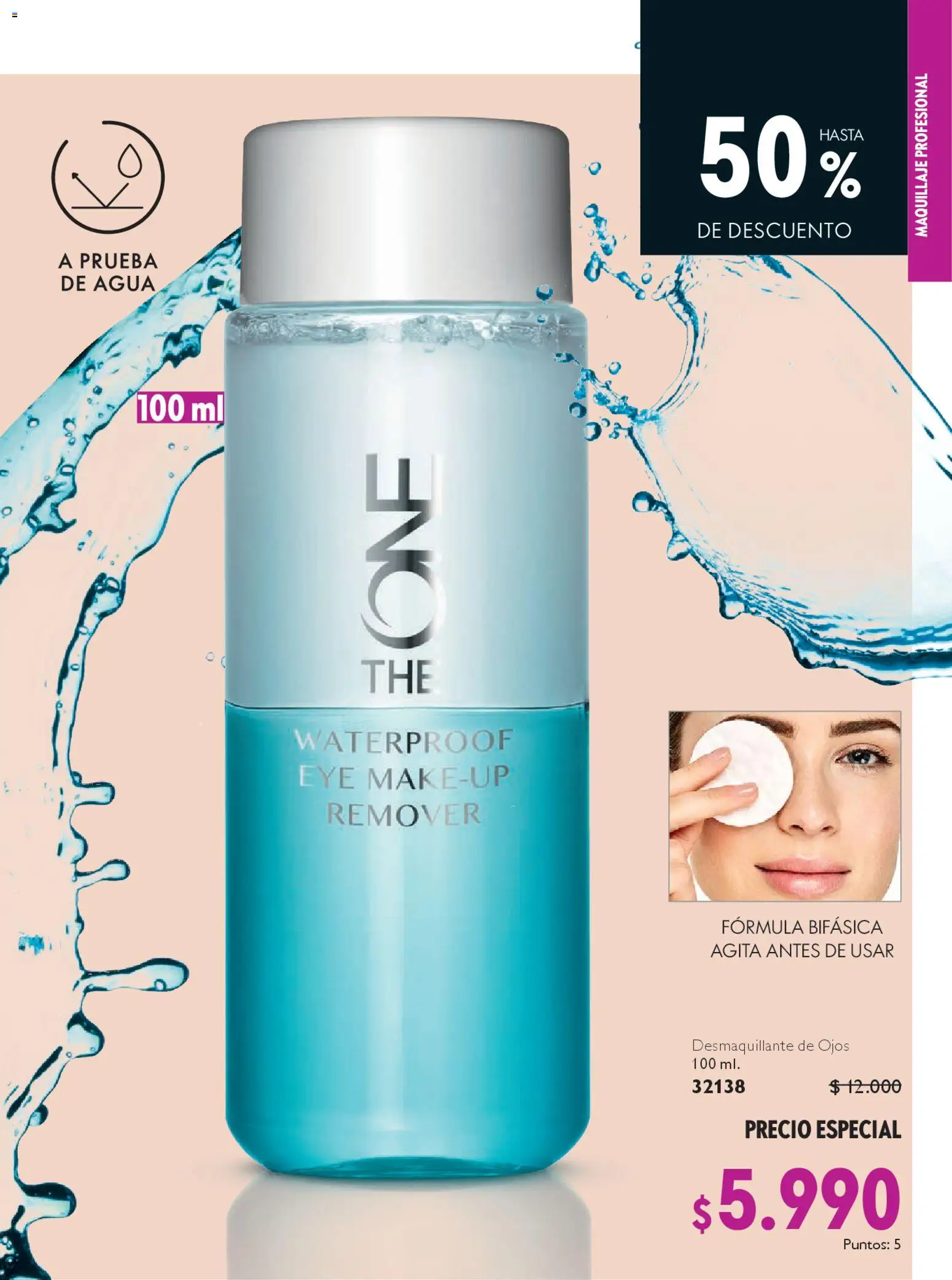 Oriflame catálogo │ válido desde el 27.12.2025 | Página: 19 | Productos: Desmaquillante, Agua, Maquillaje, Desmaquillante de ojos