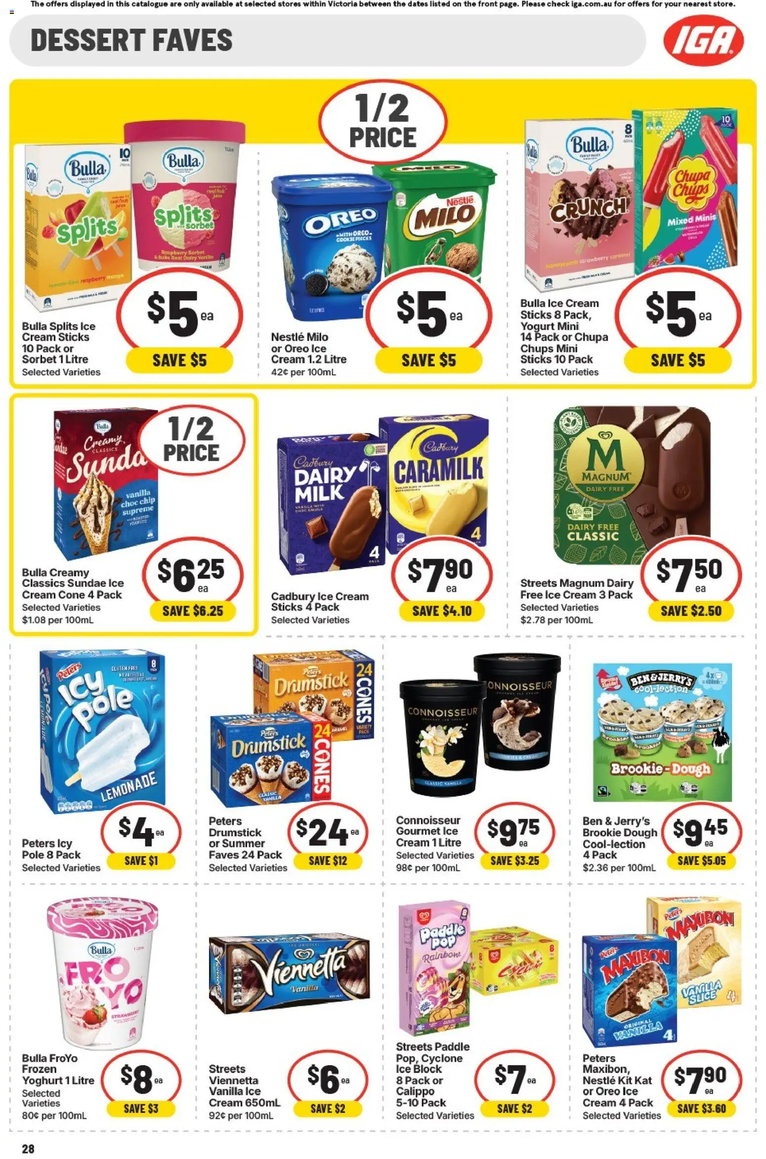 IGA catalogue - valid from 22.04.2026 | Page: 25 | Products: Milk, Dairy, Mango, Greens
