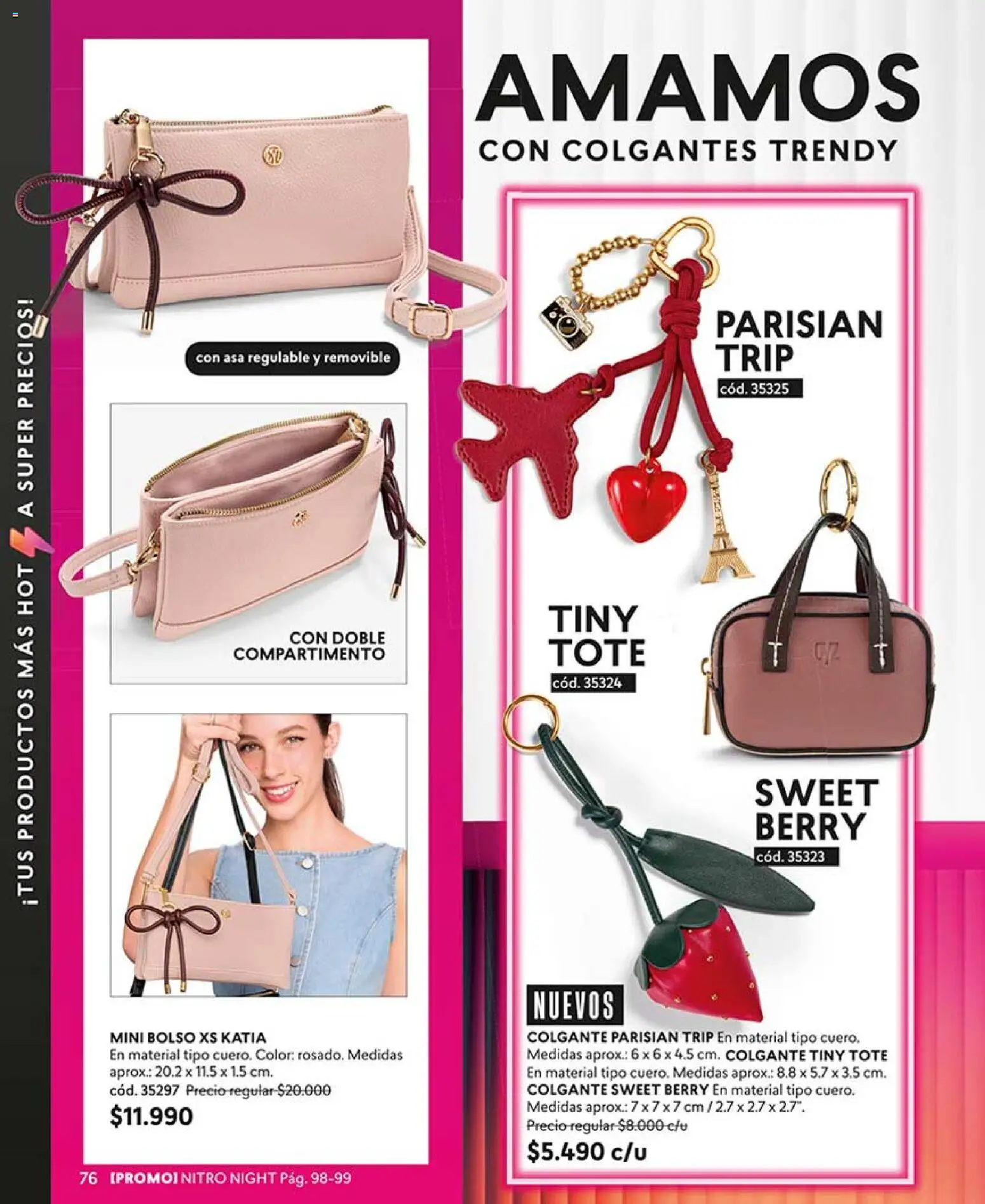 Catálogo CyZone Campaña 8 │ válido desde el 29.04.2026 | Página: 76 | Productos: Colgantes, Bolso