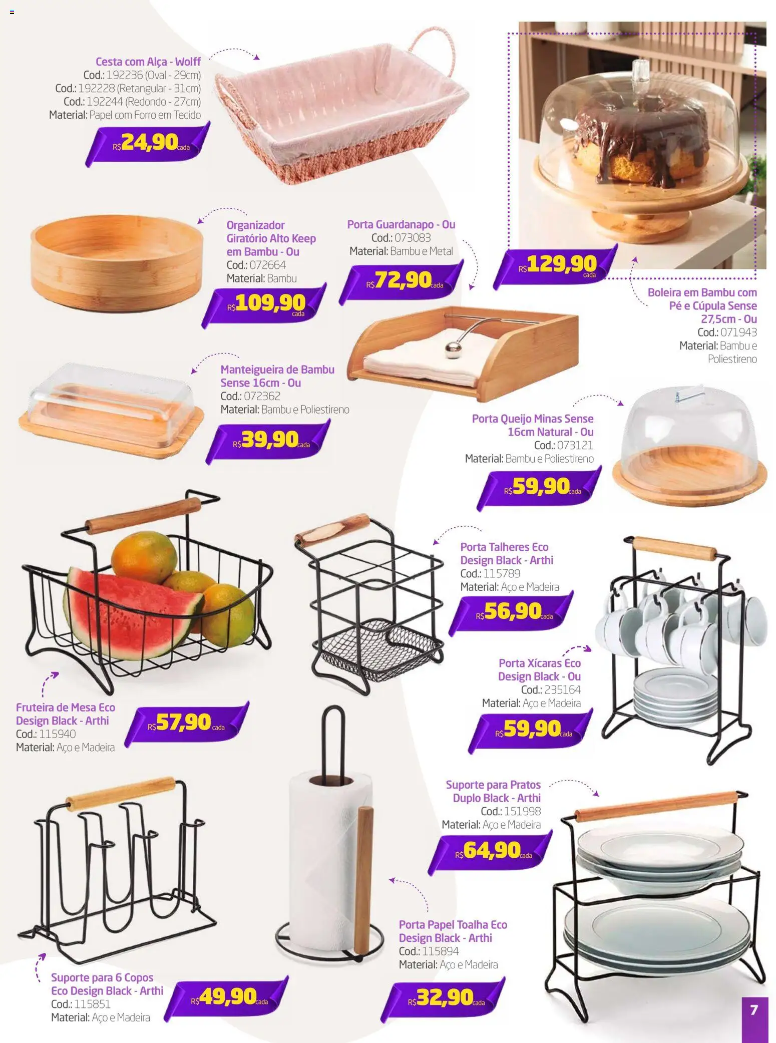 Preçolandia Folheto - válido de 07.11.2025 | Página: 7 | Produtos: Organizador, Cesta, Tecido, Boleira