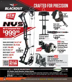 Preview of Cabela's weekly ads valid from 01.10.2025 | Page: 36 | Products: Bow, Arrow, Weight