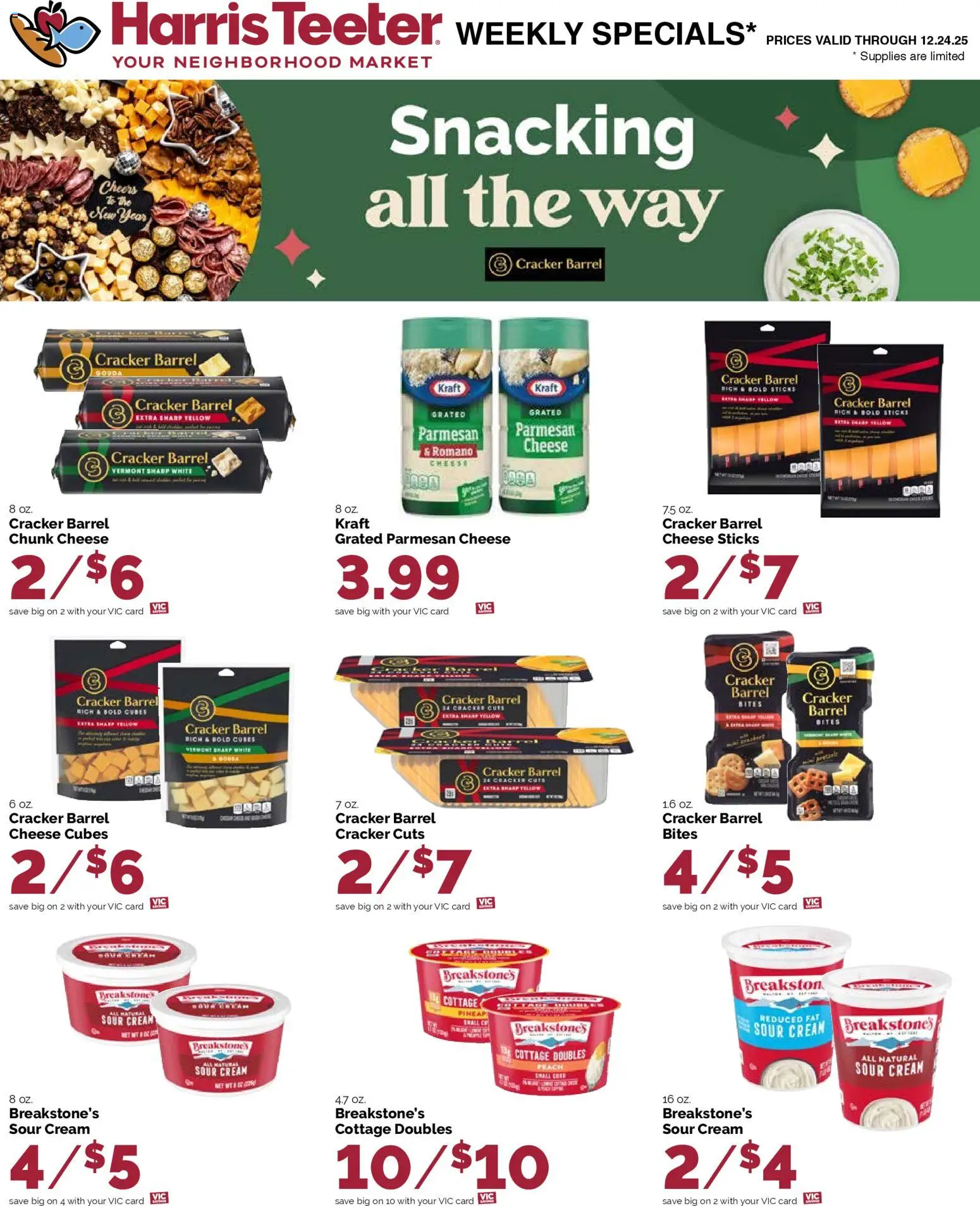 Harris Teeter Weekly Ad - NC - valid from 17.12.2025 | Page: 15 | Products: Cheese, Sour cream, Cream