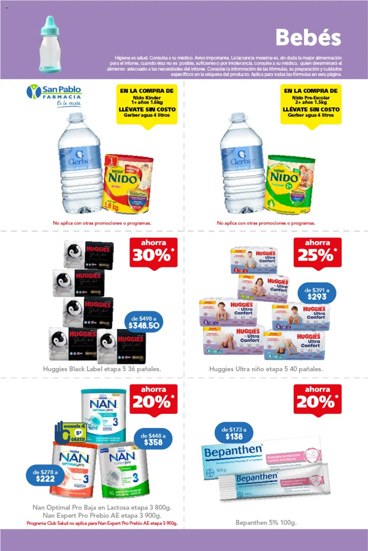 Nuevas ofertas de Farmacia San Pablo válidas en toda la República Mexicana desde el 19.10.2025. ¡Encuentra las mejores ofertas en Farmacia San Pablo catálogo! | Página: 11 | Productos: Agua, Pomada
