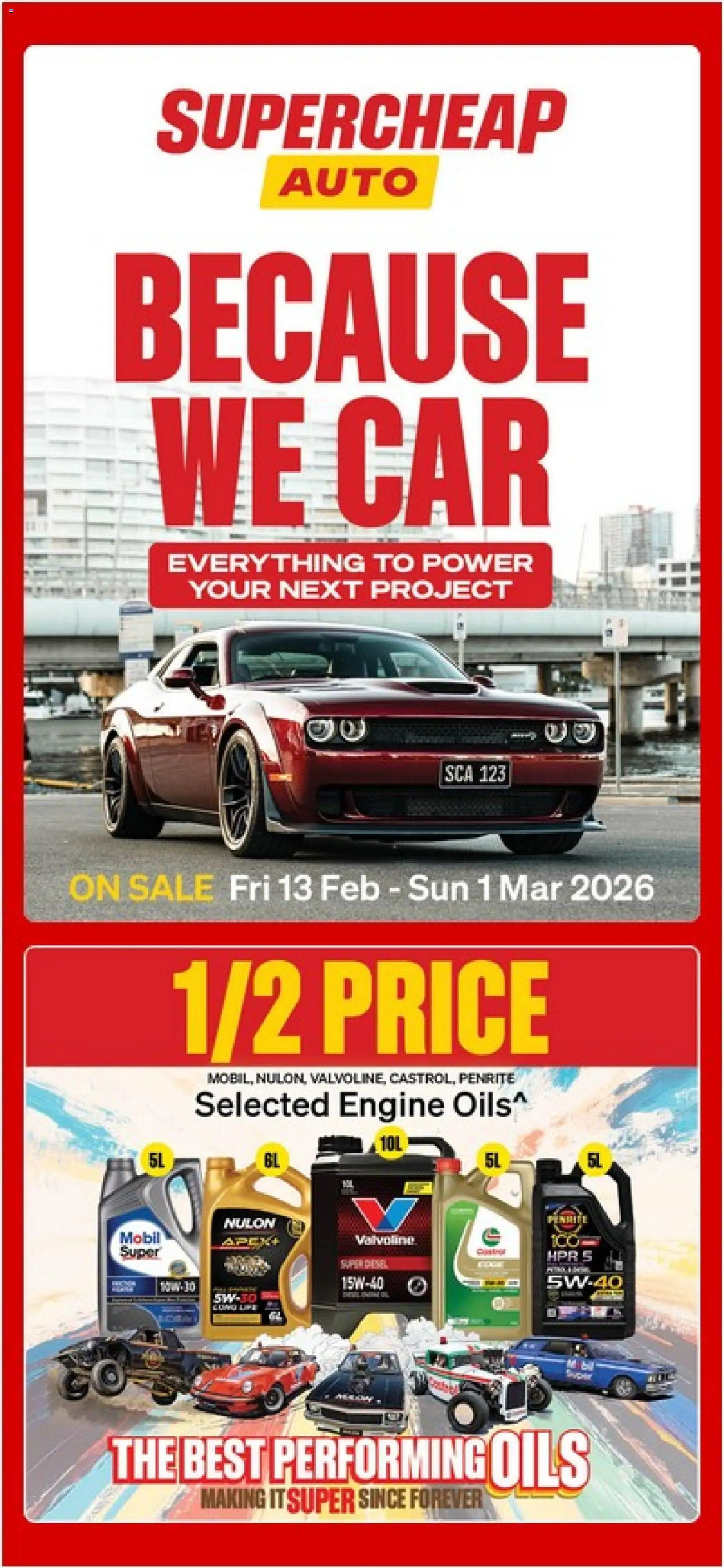 Supercheap Auto catalogue - valid from 13.02.2026 | Page: 1