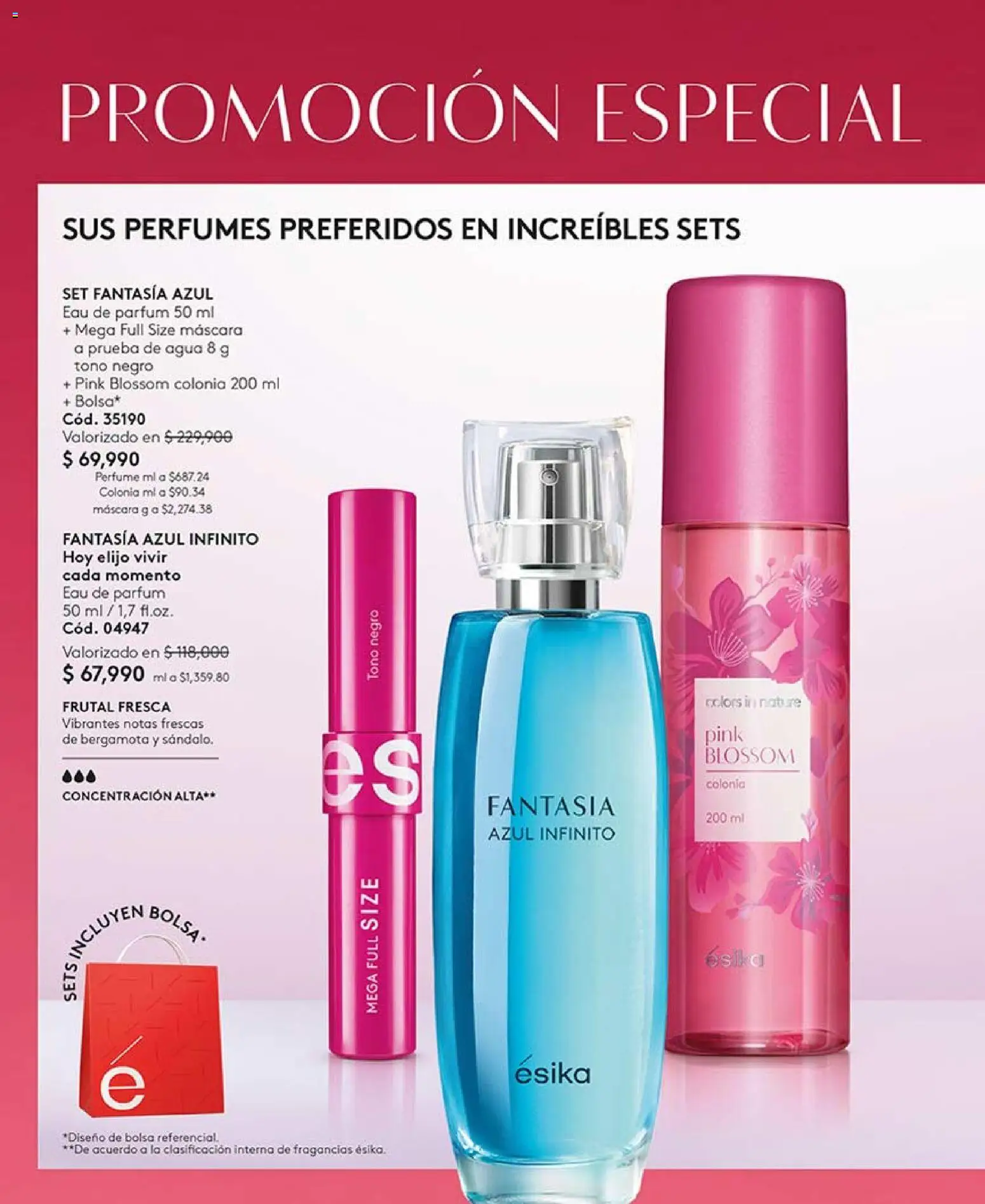 Ésika revista - valida desde el 03.04.2026 | Página: 30 | Productos: Agua, Bolsa, Perfume, Máscara