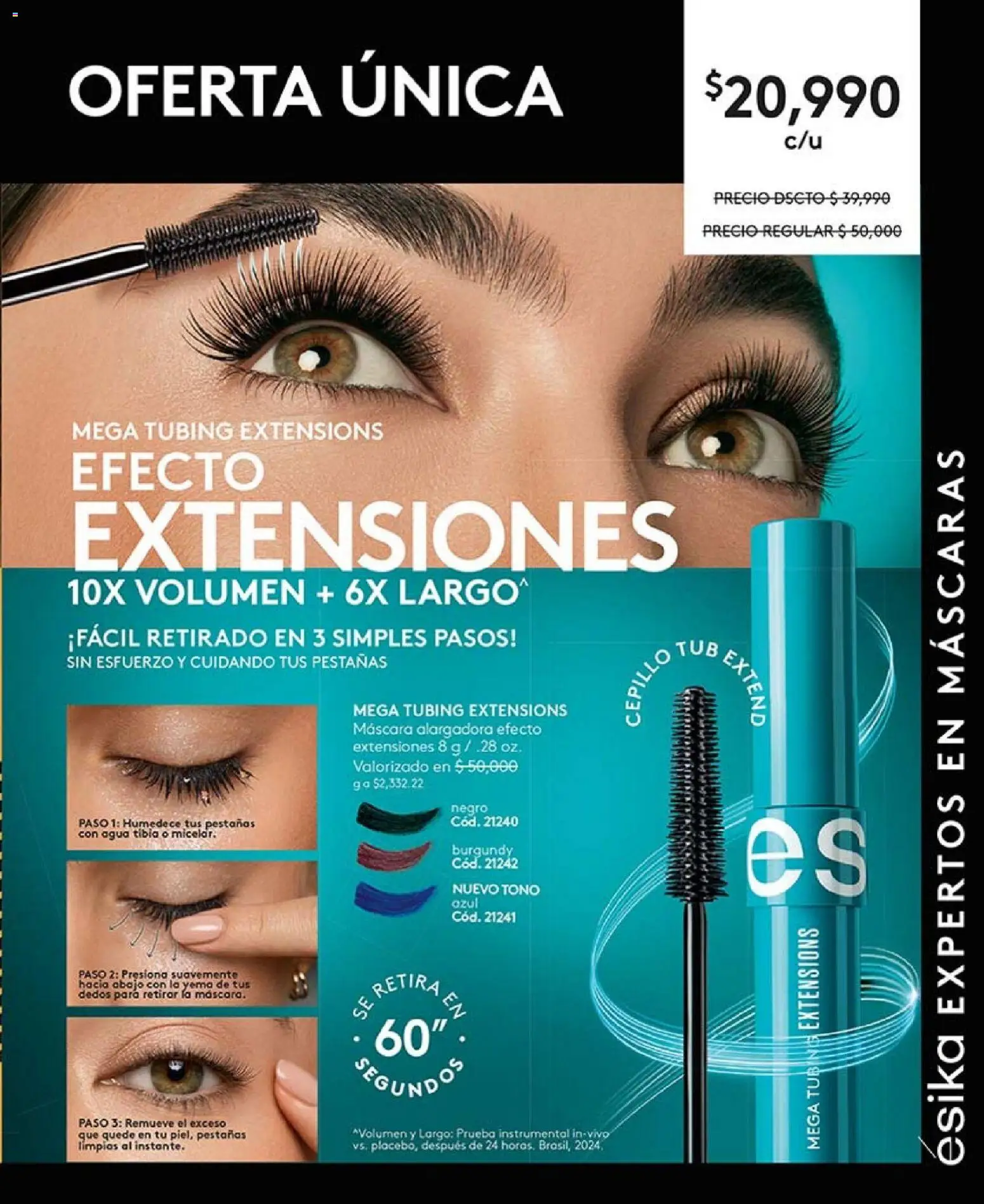 Ésika revista - valida desde el 01.01.2026 | Página: 63 | Productos: Agua, Cepillo, Máscara