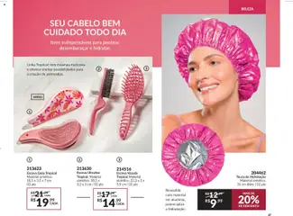 Avon - Campanha 04: Casa & Estilo - Pré-Visualização do folheto da loja Avon, válido de 18.02.2026 | Página: 47 | Produtos: Touca, Escova