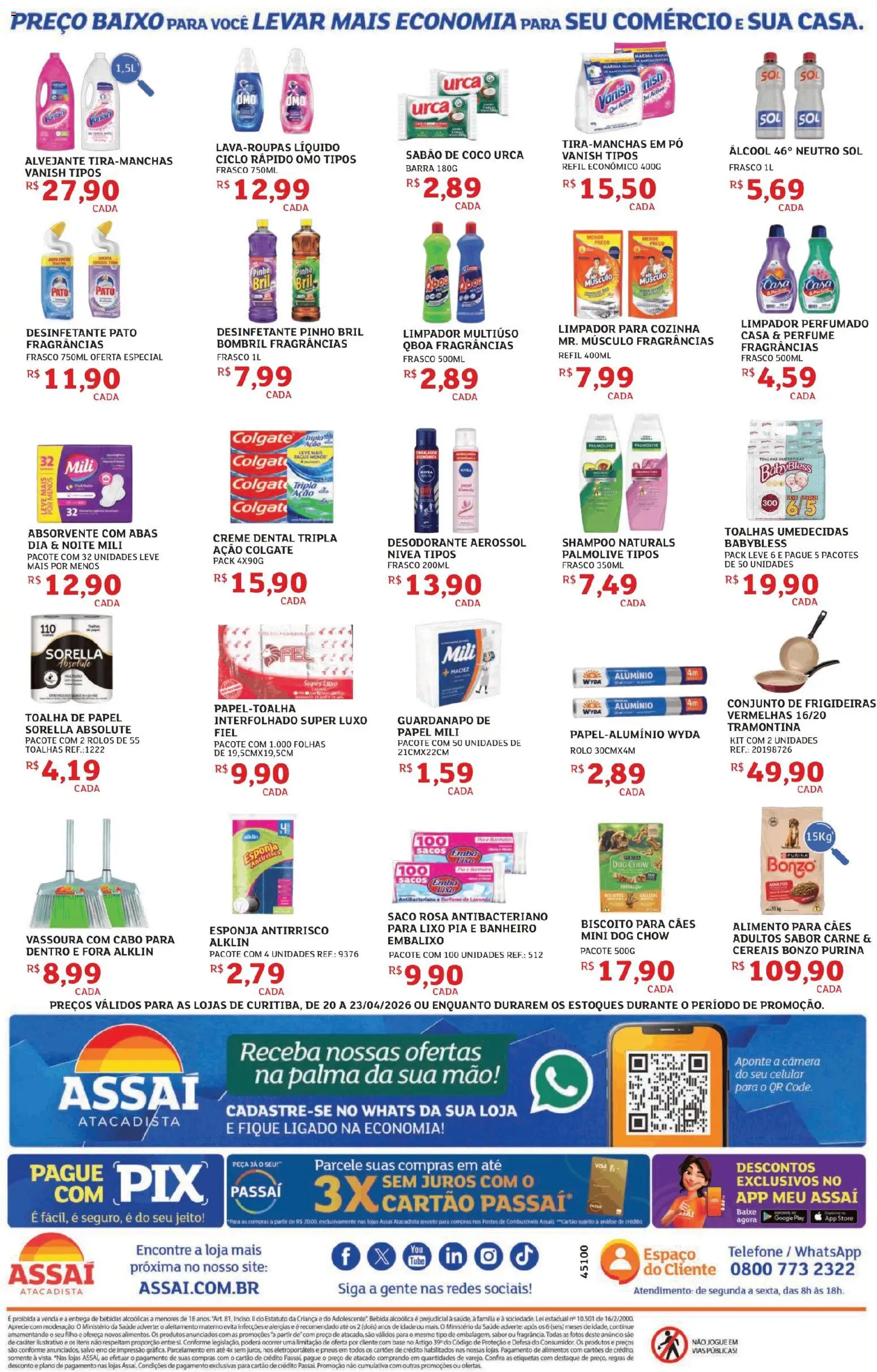 Assaí Atacadista Folheto - válido de 20.04.2026 | Página: 4 | Produtos: Base, Cereais, Baixo, Bebida