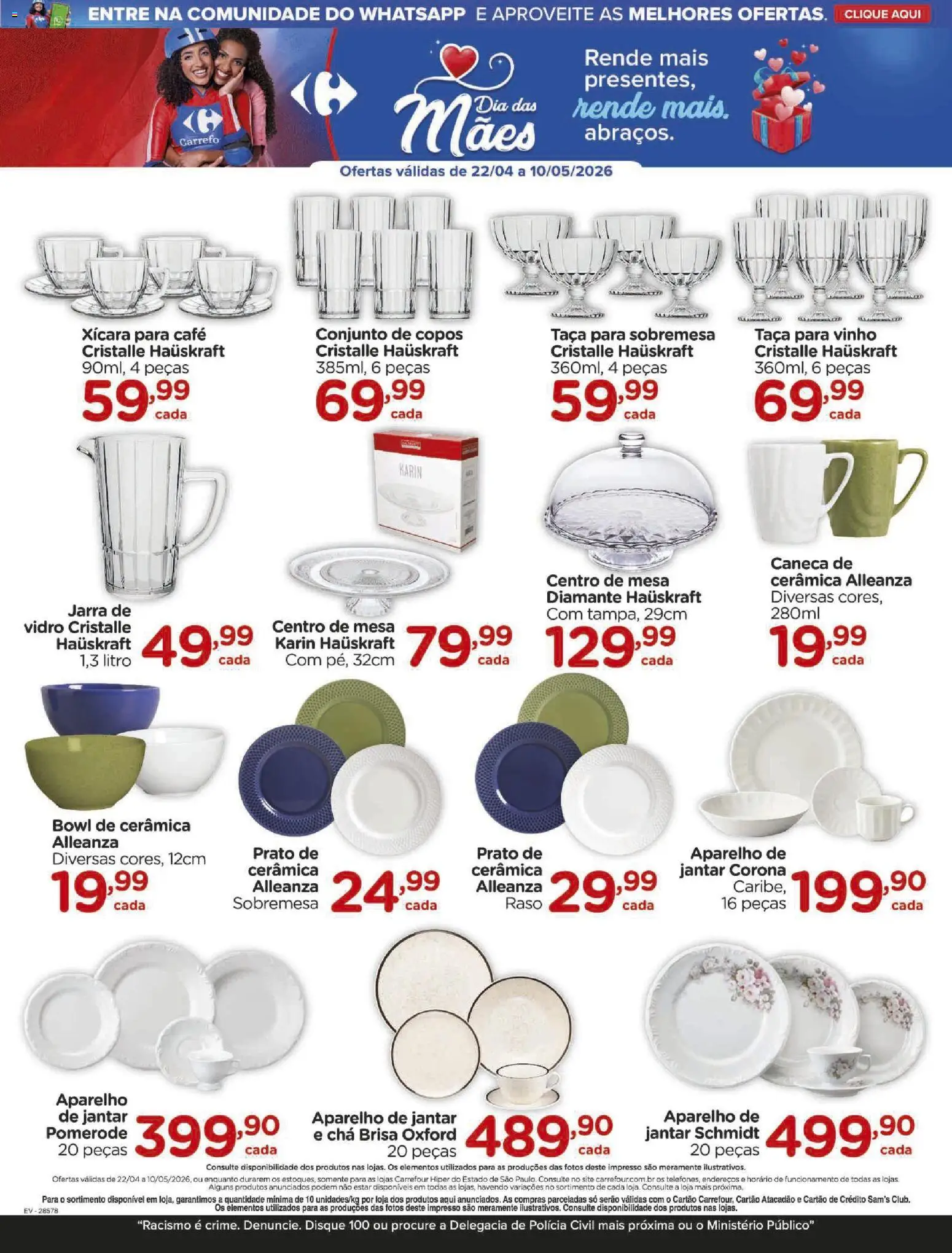 Carrefour Folheto - válido de 22.04.2026 | Página: 4 | Produtos: Hauskraft, Mesa, Jarra, Copos