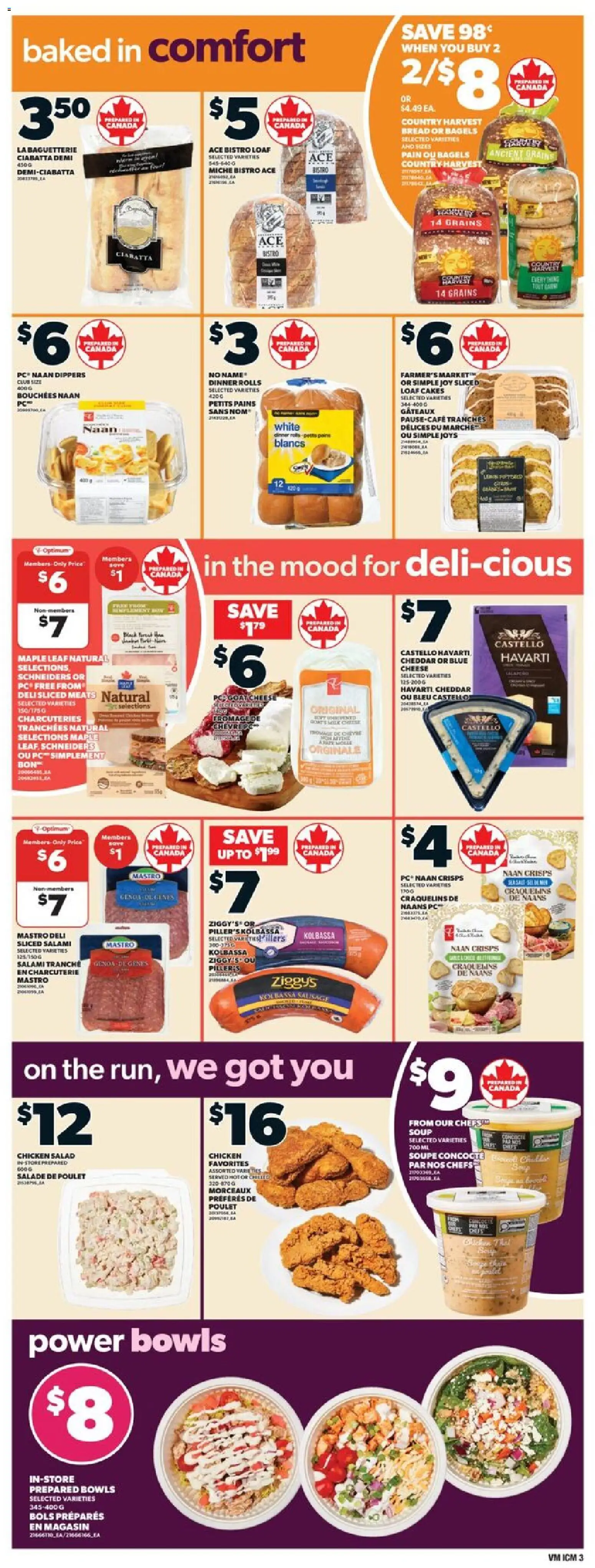 Valu Mart flyer valid from 11.12.2025 | Page: 6 | Products: Cheese, Bread, Salami, Chicken