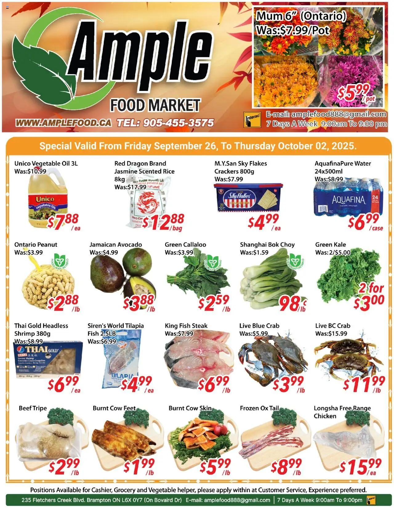 Ample Food Market flyer valid from 26.09.2025 | Page: 1