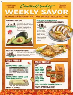 Preview of Central Market weekly ads valid from 15.10.2025