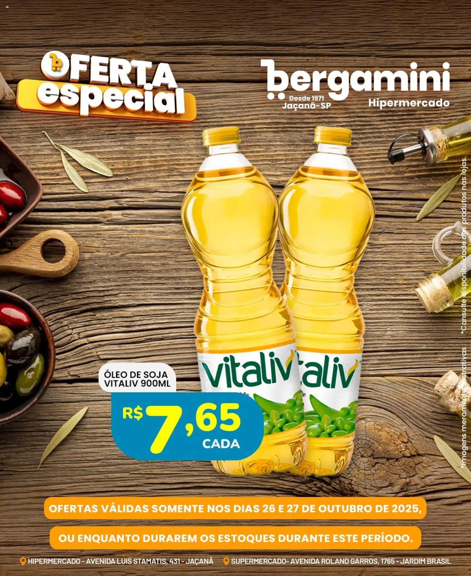 Supermercado Bergamini Folheto - válido de 26.10.2025 | Página: 5 | Produtos: Óleo, Soja