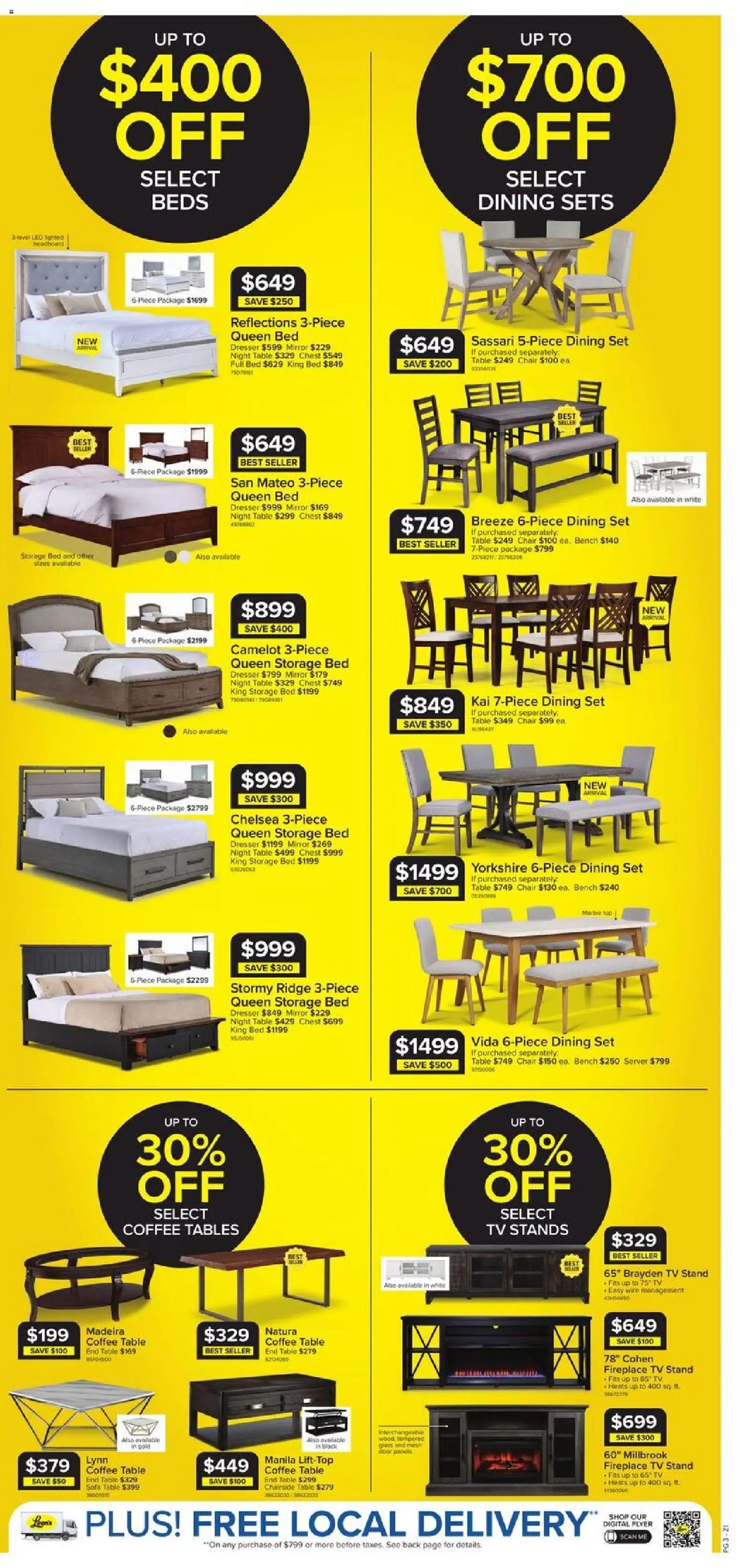 Leon's flyer valid from 27.11.2025 | Page: 4 | Products: Ridge, Bed, Table, Mirror