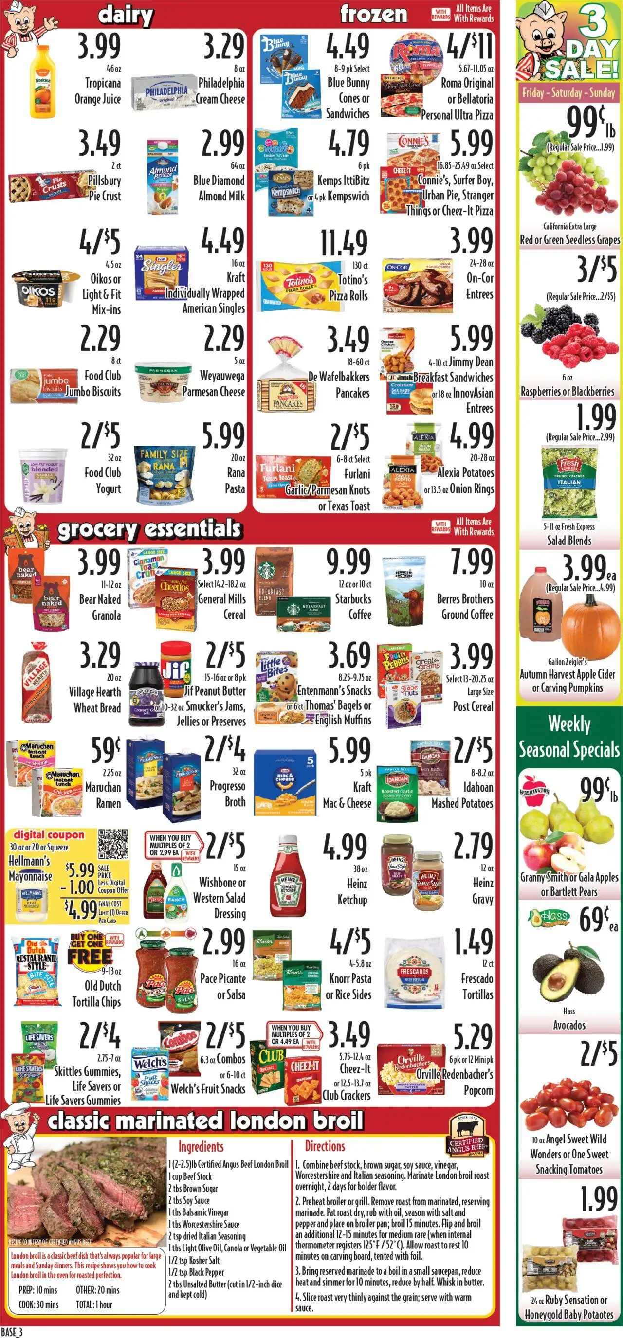 Piggly Wiggly Weekly Ad - valid from 08.10.2025 | Page: 3 | Products: Vinegar, Pasta, Salad, Mayonnaise