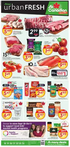 Preview of Sobeys - Weekly Flyer - Urban Fresh from shop Sobeys valid from 18.09.2025