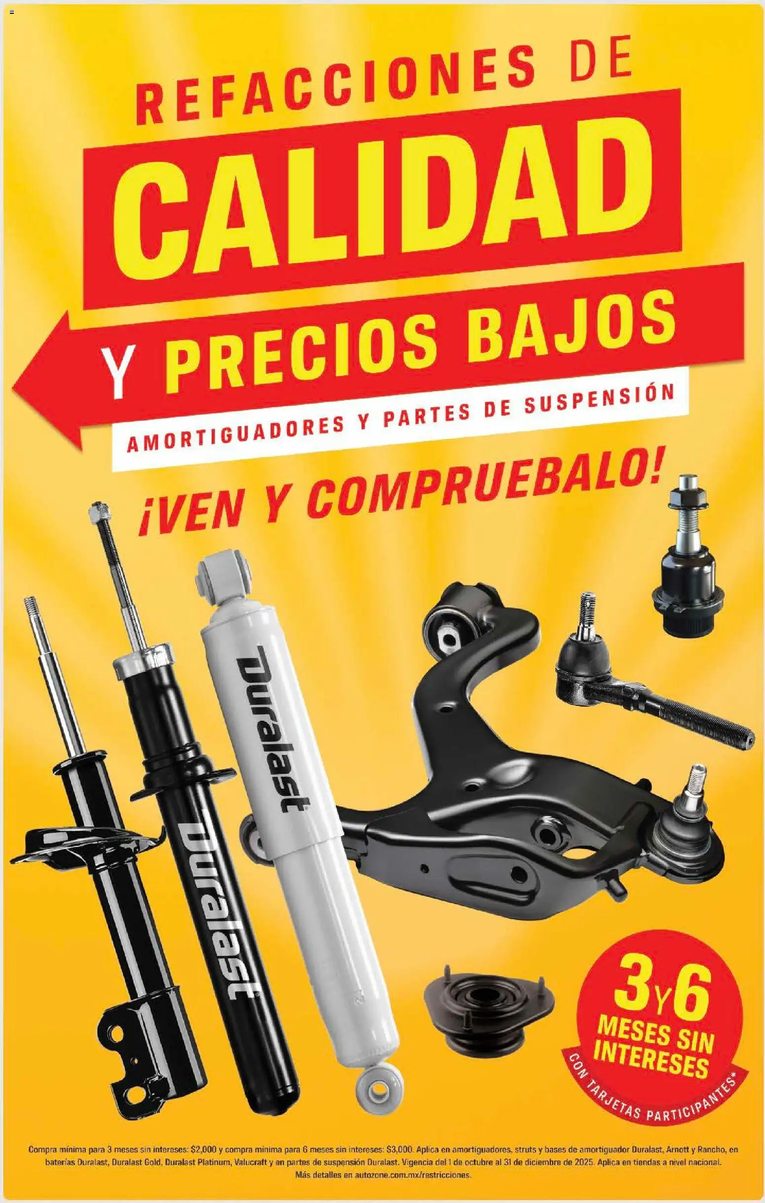 Nuevas ofertas de AutoZone válidas en toda la República Mexicana desde el 26.10.2025. ¡Encuentra las mejores ofertas en AutoZone catálogo! | Página: 2
