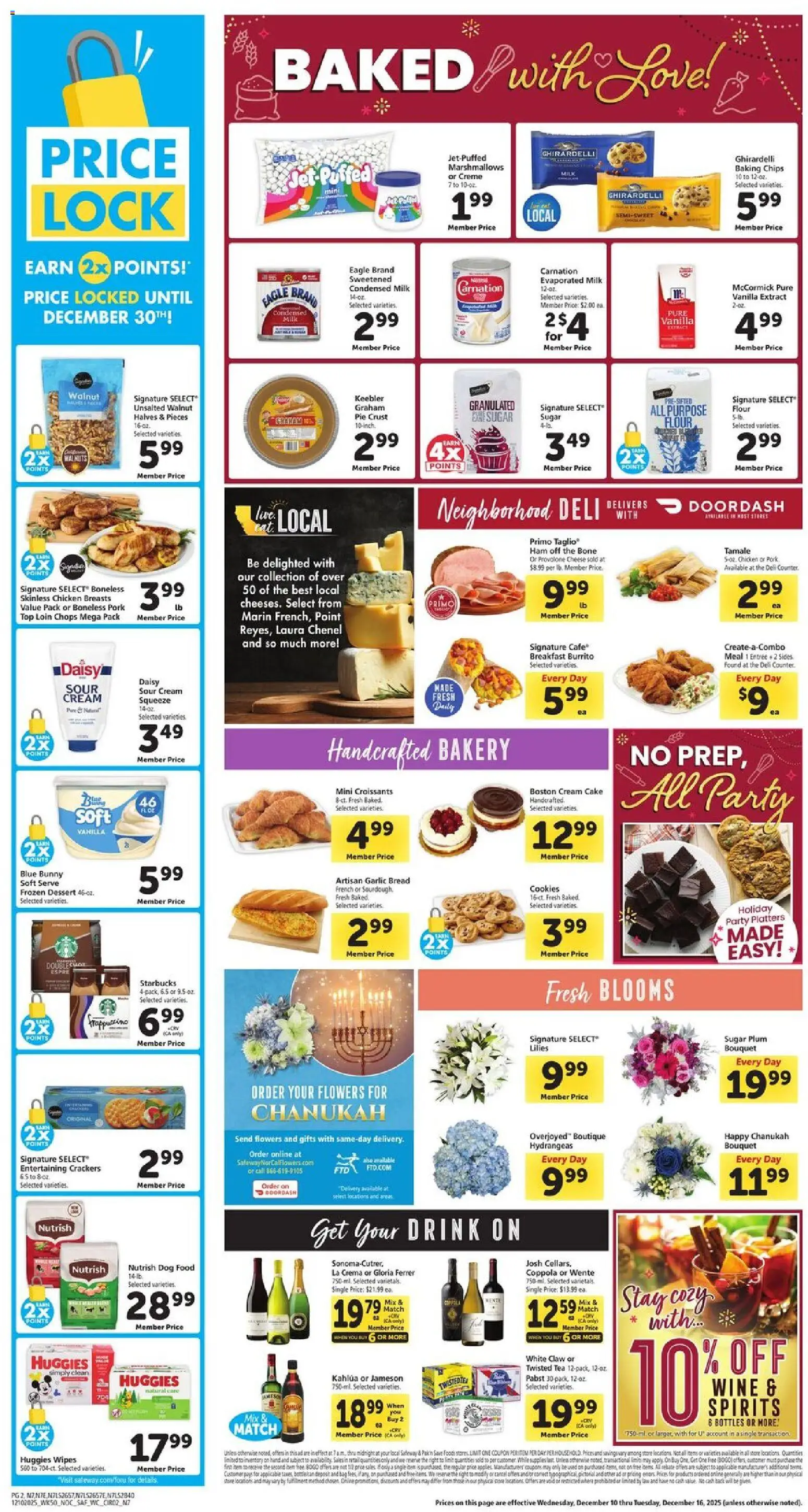 Safeway Weekly Ad - valid from 10.12.2025 | Page: 2 | Products: Pork, Tea, Sugar, Garlic
