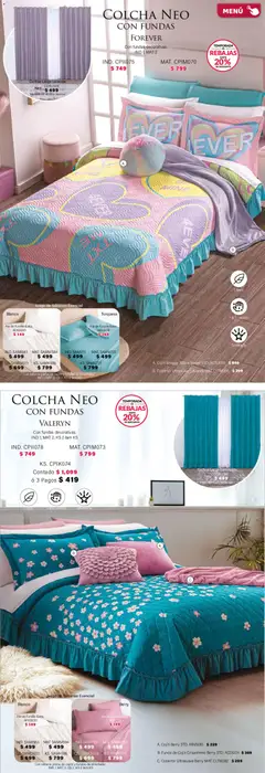 Vista previa de Colchas Concord catálogo, nuevo folleto de la tienda, válido en México a partir del 01.02.2026 | Página: 86 | Productos: Juego, Funda, Almohada, Sabanas