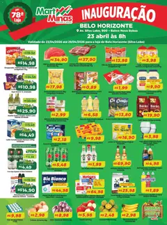 Mart Minas ofertas Inauguracao - Pré-Visualização do folheto da loja Mart Minas, válido de 23.04.2026