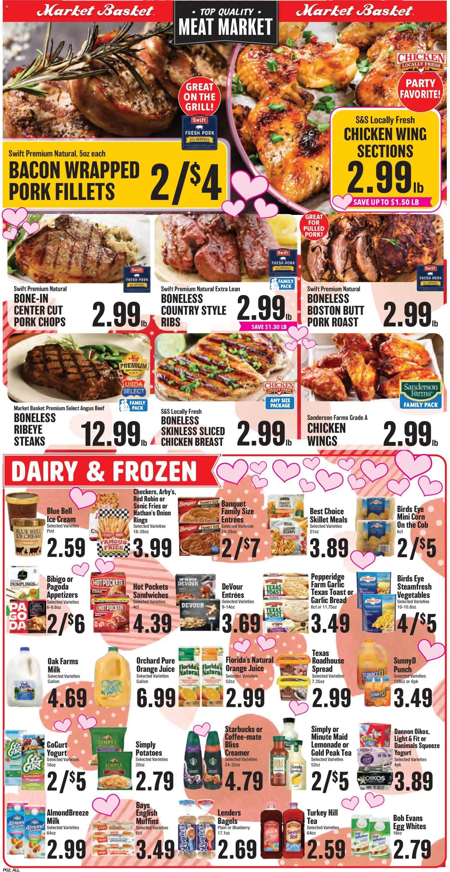 Market Basket Weekly Ad - valid from 11.02.2026 | Page: 2 | Products: Juice, Ice cream, Onion, Grill