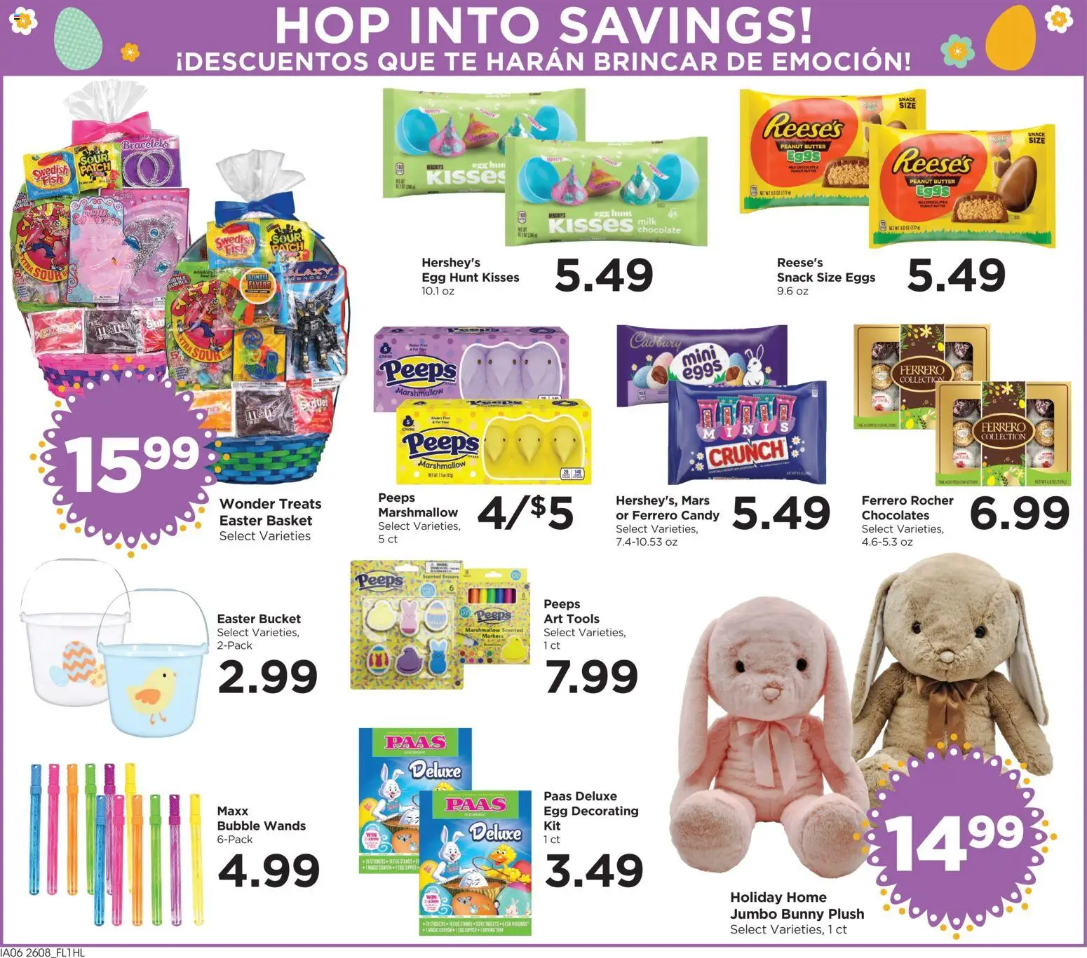 Food 4 Less Weekly Ad - valid from 25.03.2026 | Page: 7 | Products: Basket, Butter, Eggs, Chocolate