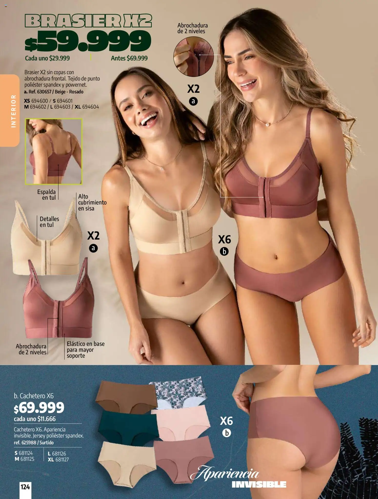 Pacifika revista - valida desde el 01.02.2026 | Página: 124 | Productos: Brasier, Cachetero