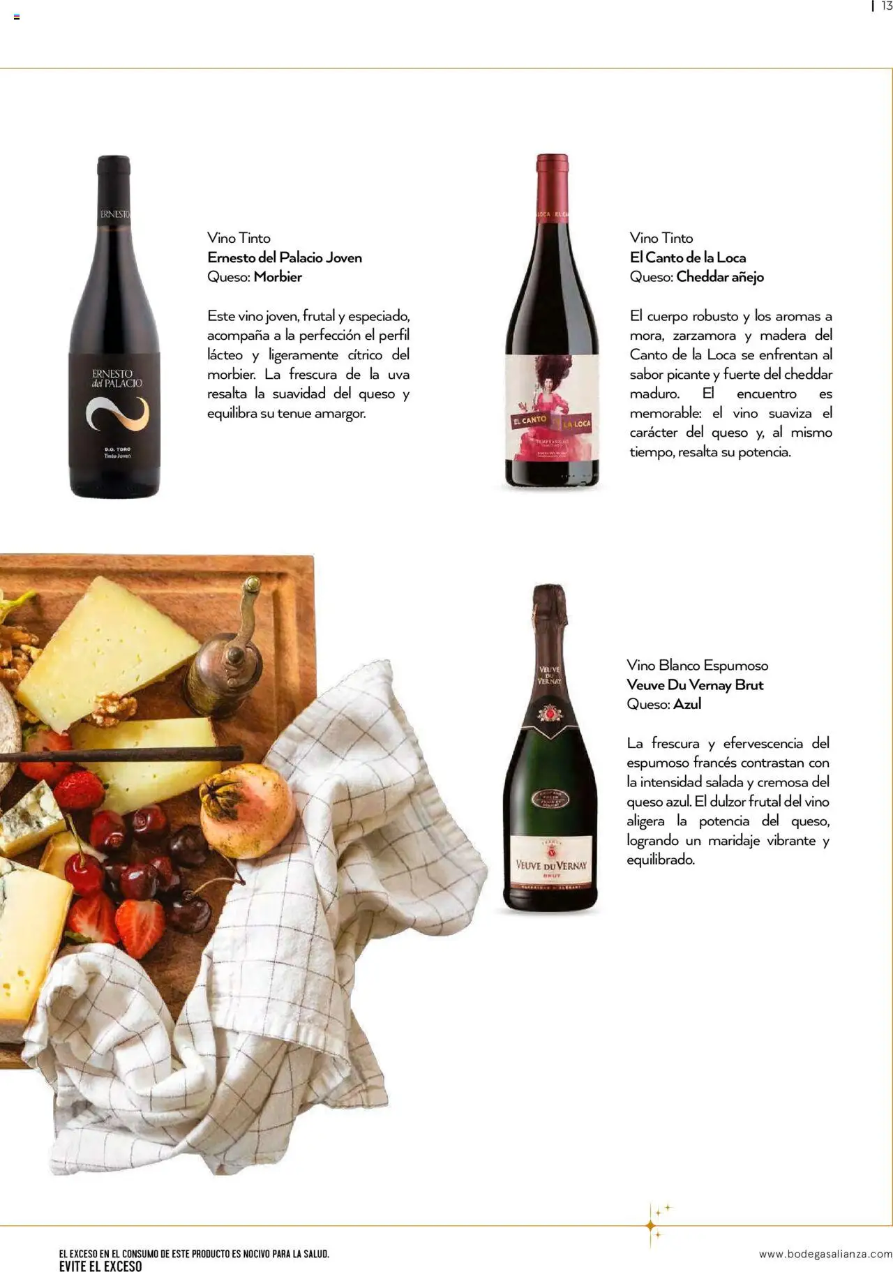 Nuevas ofertas de Bodegas Alianza válidas en toda la República Mexicana desde el 01.10.2025. ¡Encuentra las mejores ofertas en Bodegas Alianza - Catálogo Cava Morada! | Página: 15 | Productos: Queso, Uva, Perfil, Vino